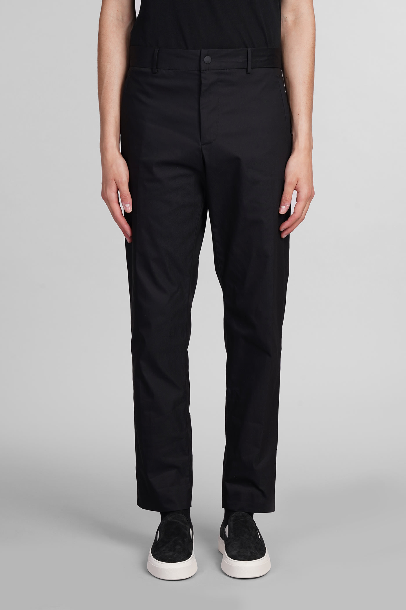 Shop Pt01 Pants In Black Cotton