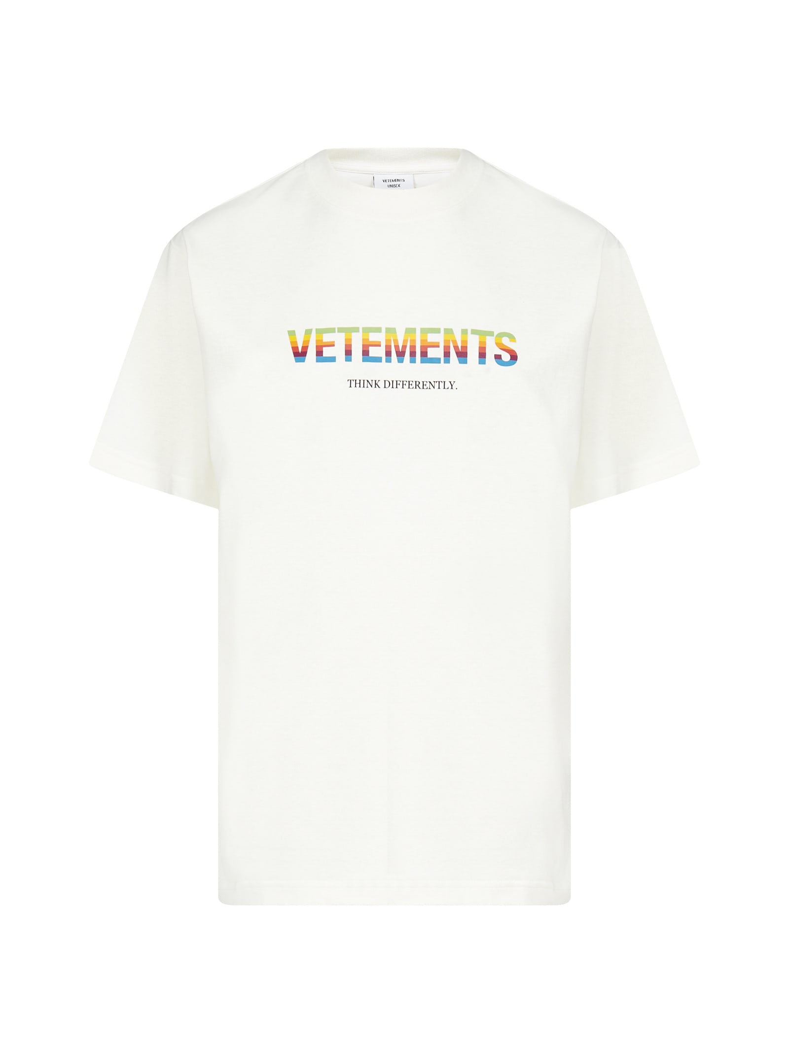VETEMENTS Think Differently Cotton T-shirt