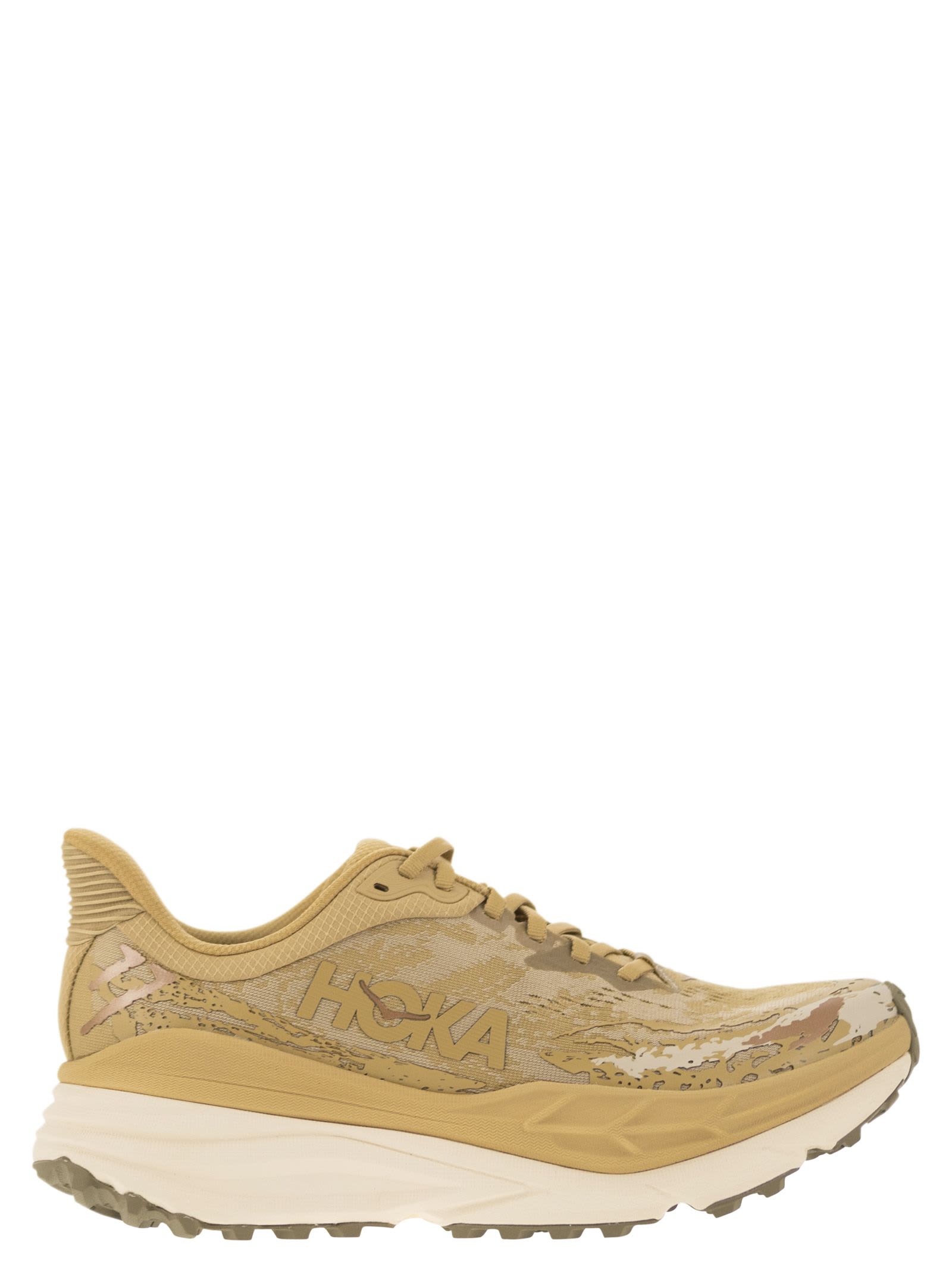 Shop Hoka Stinson 7 - Technical Fabric Trainers In Sand