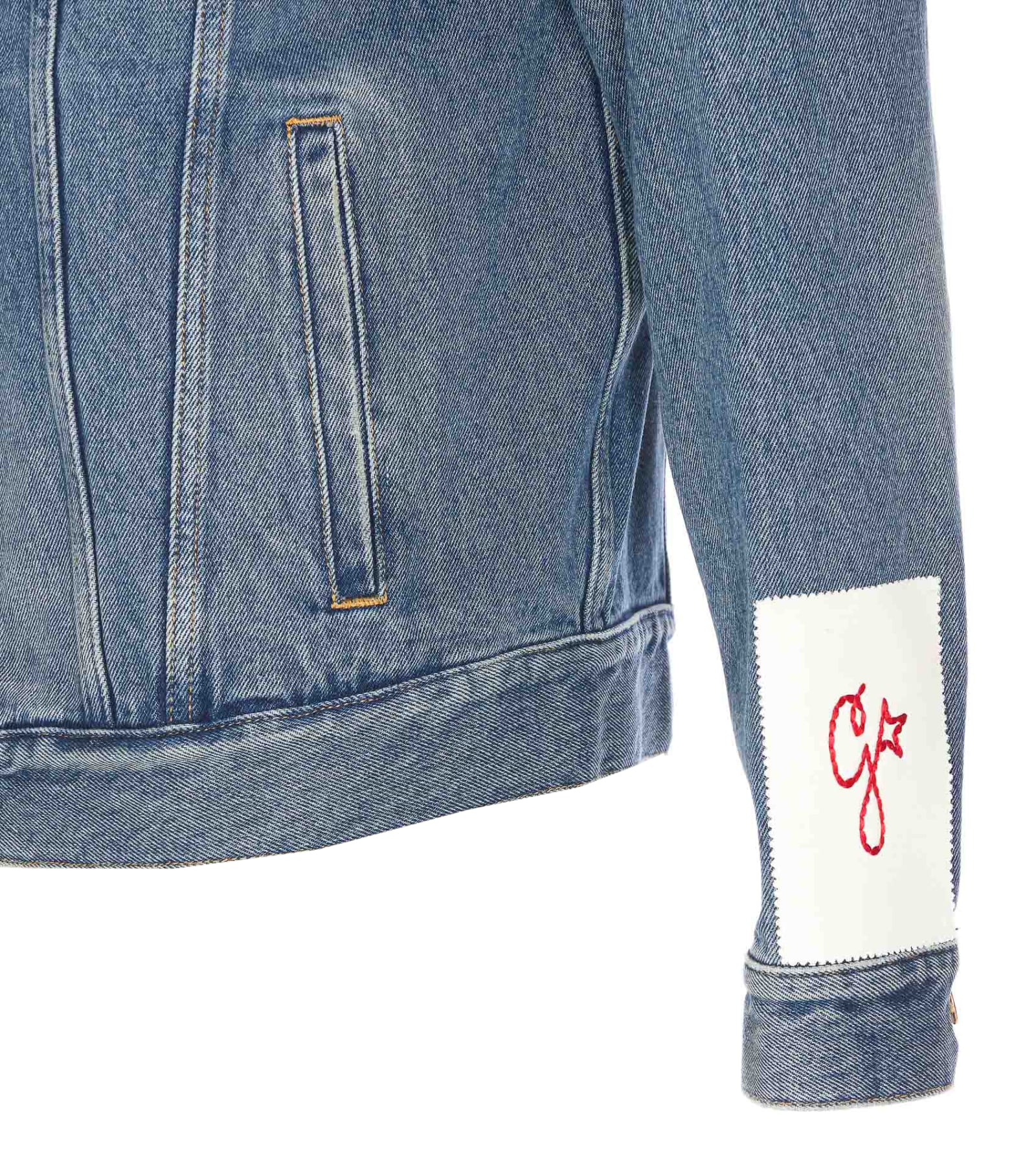 Shop Golden Goose Denim Jacket In Blue