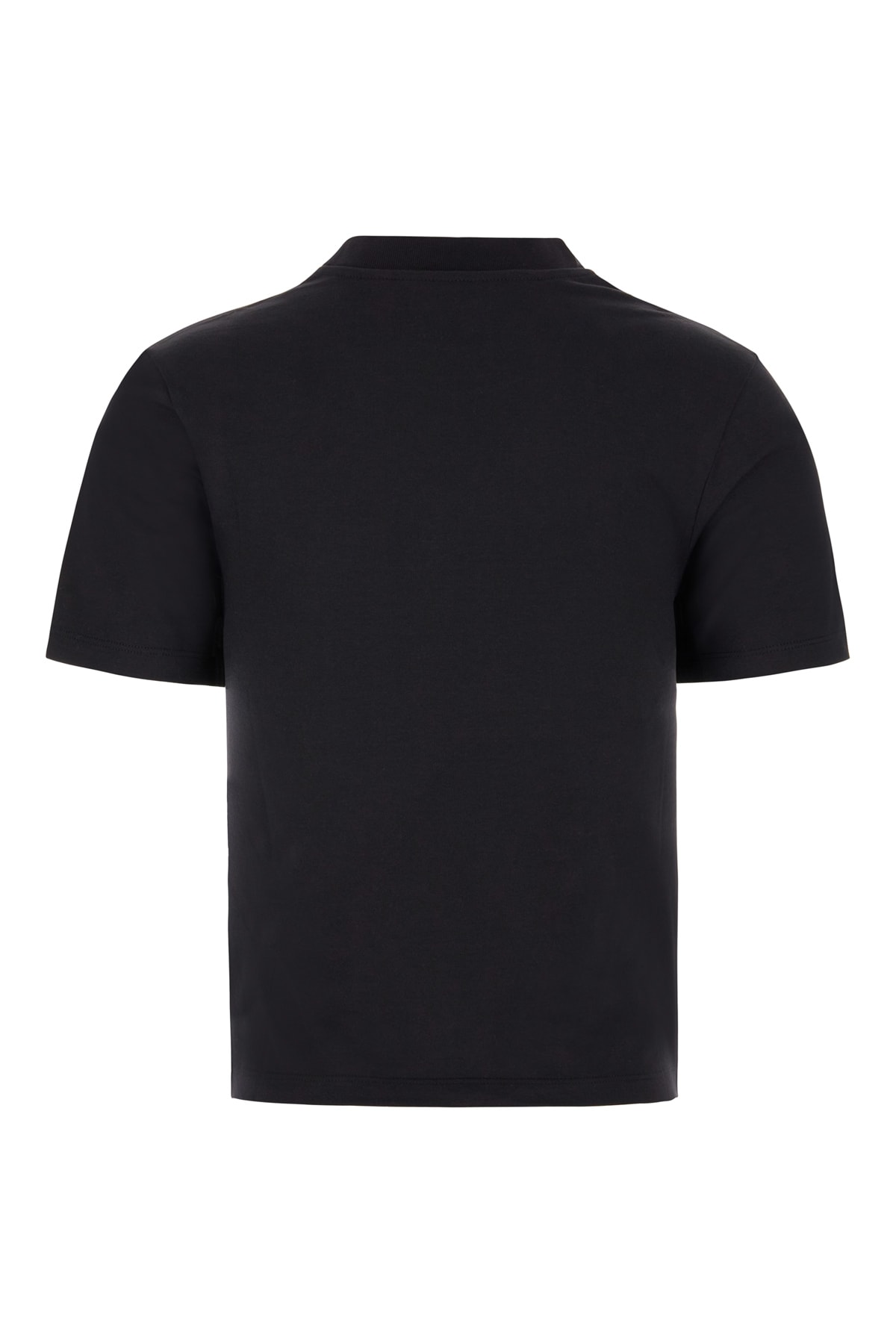 Shop Palm Angels Black Cotton T-shirt In 1003