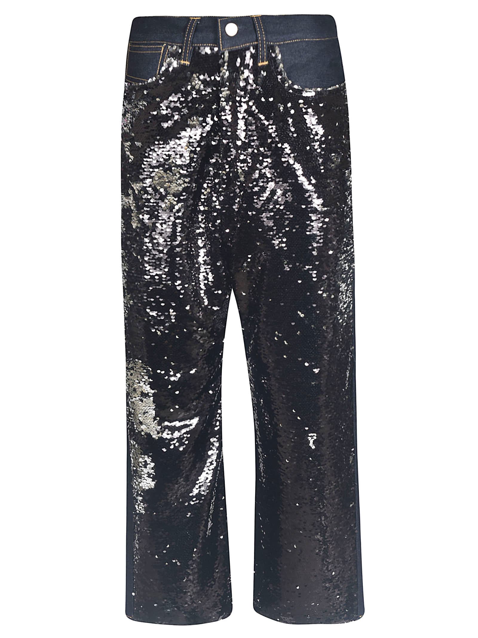 Golden Goose Jeans In One Wash/paillettes