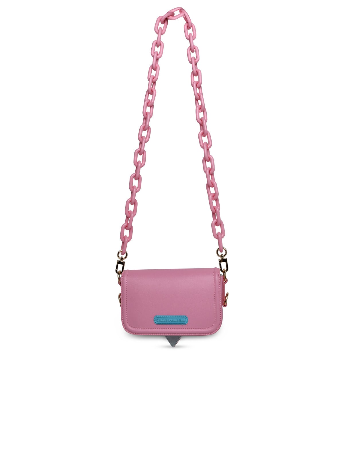 Shop Chiara Ferragni Small Eyelike Pink Polyester Bag In Fuchsia