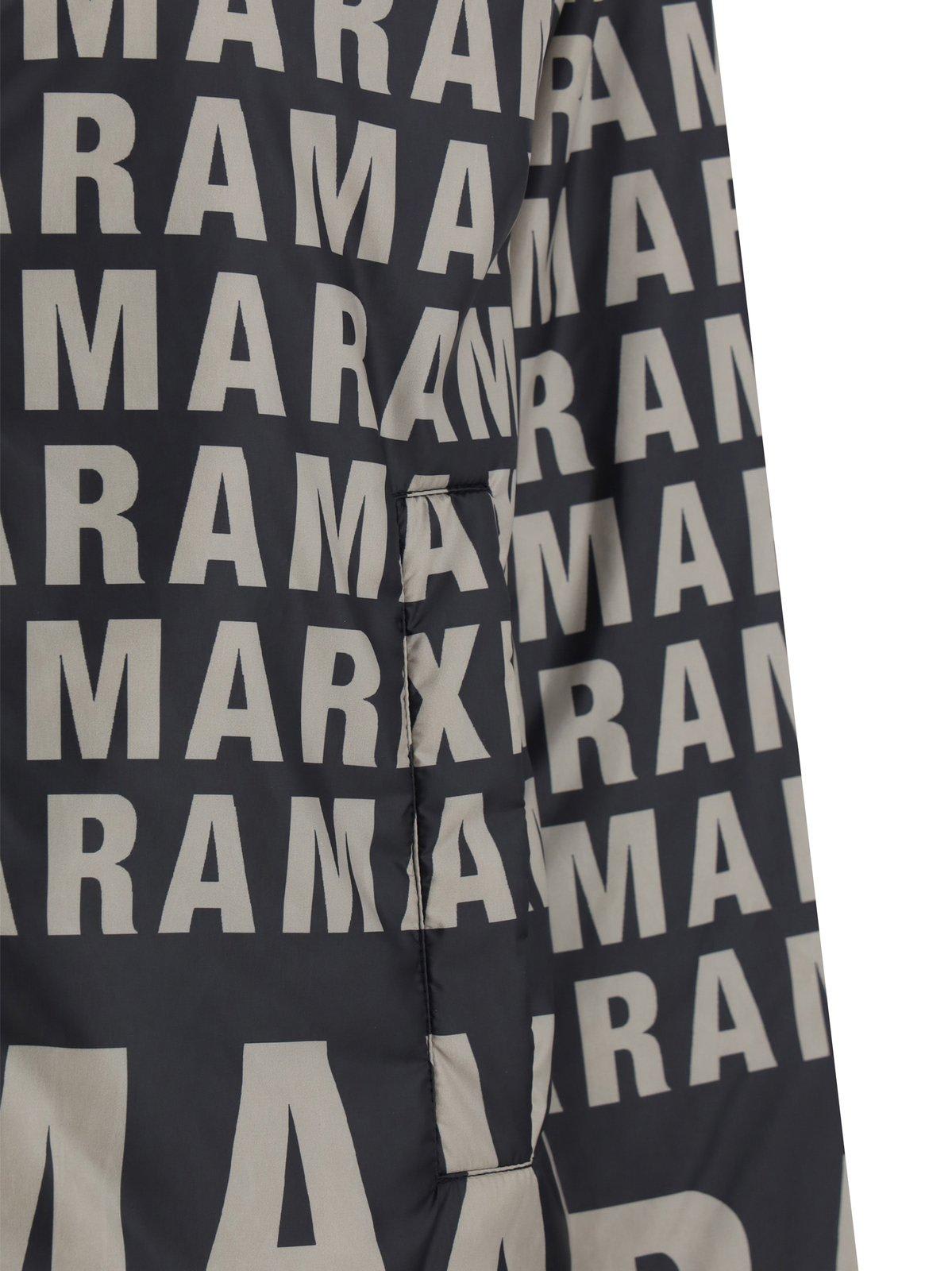 Shop Max Mara The Cube Zip-up Drawstring Reversible Jacket In Ecru