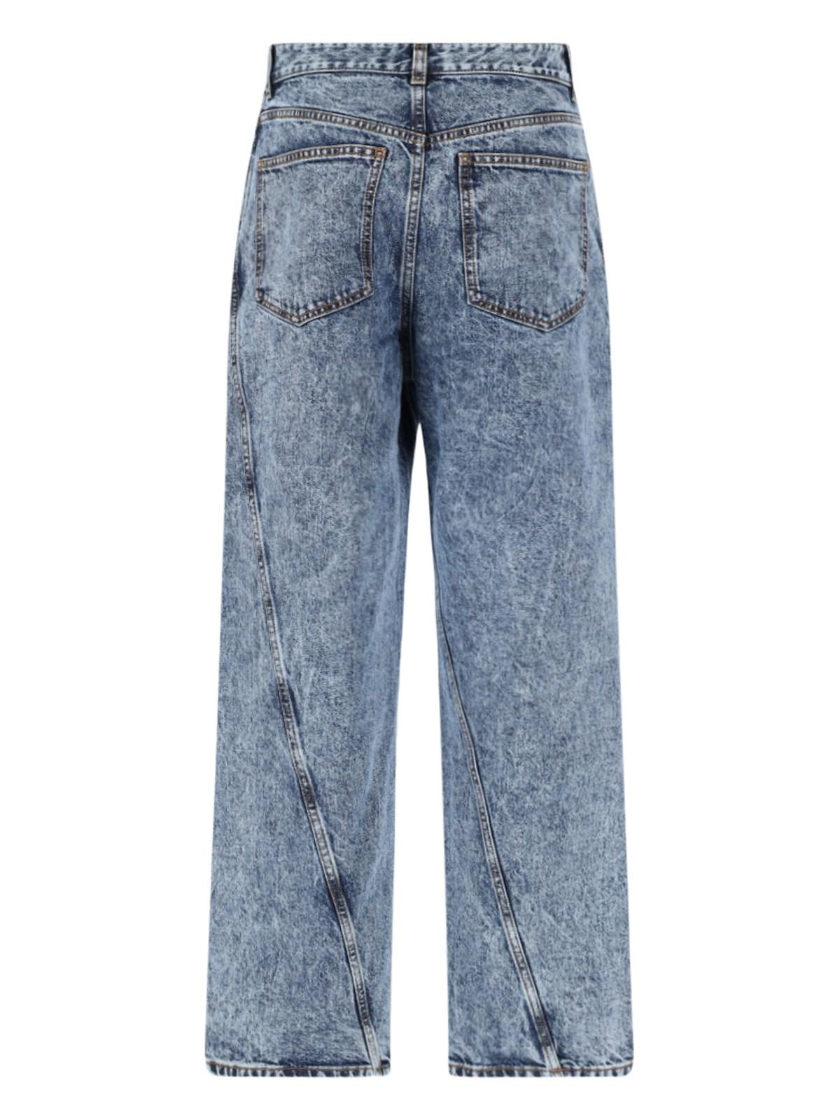 Alaïa Twisted Pants In Bleu Neige