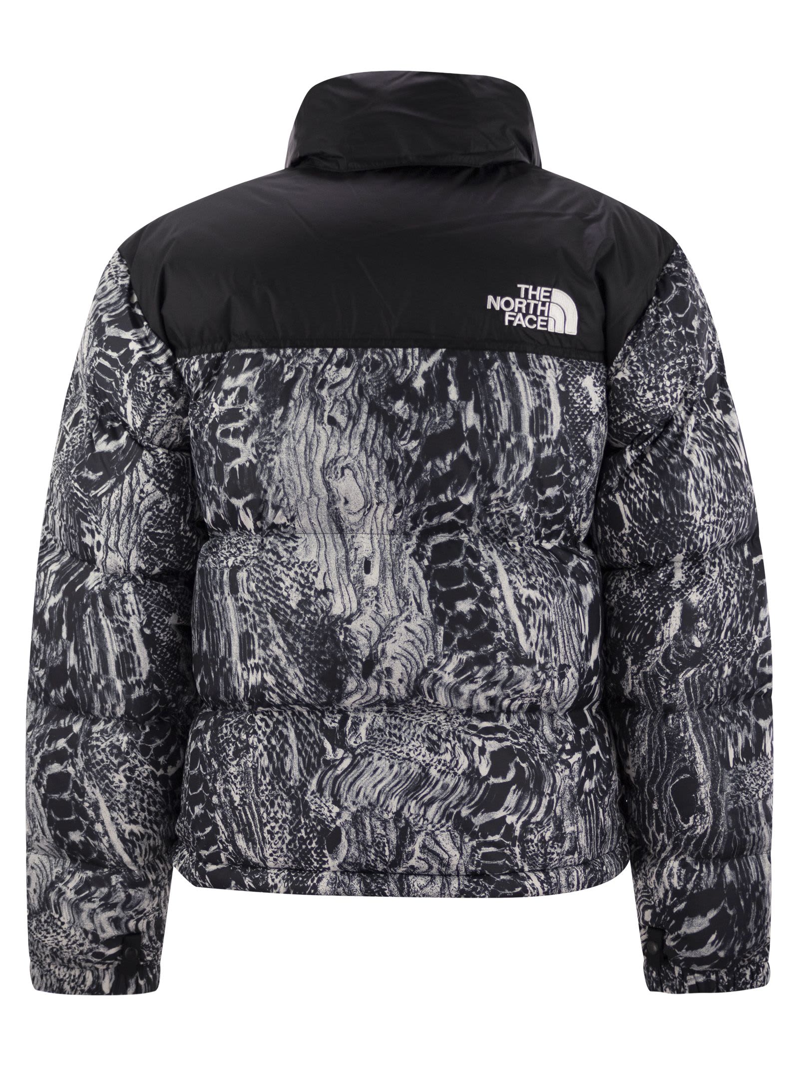 The North Face Mens 1996 Retro Nuptse High-neck Shell-down Jacket Black