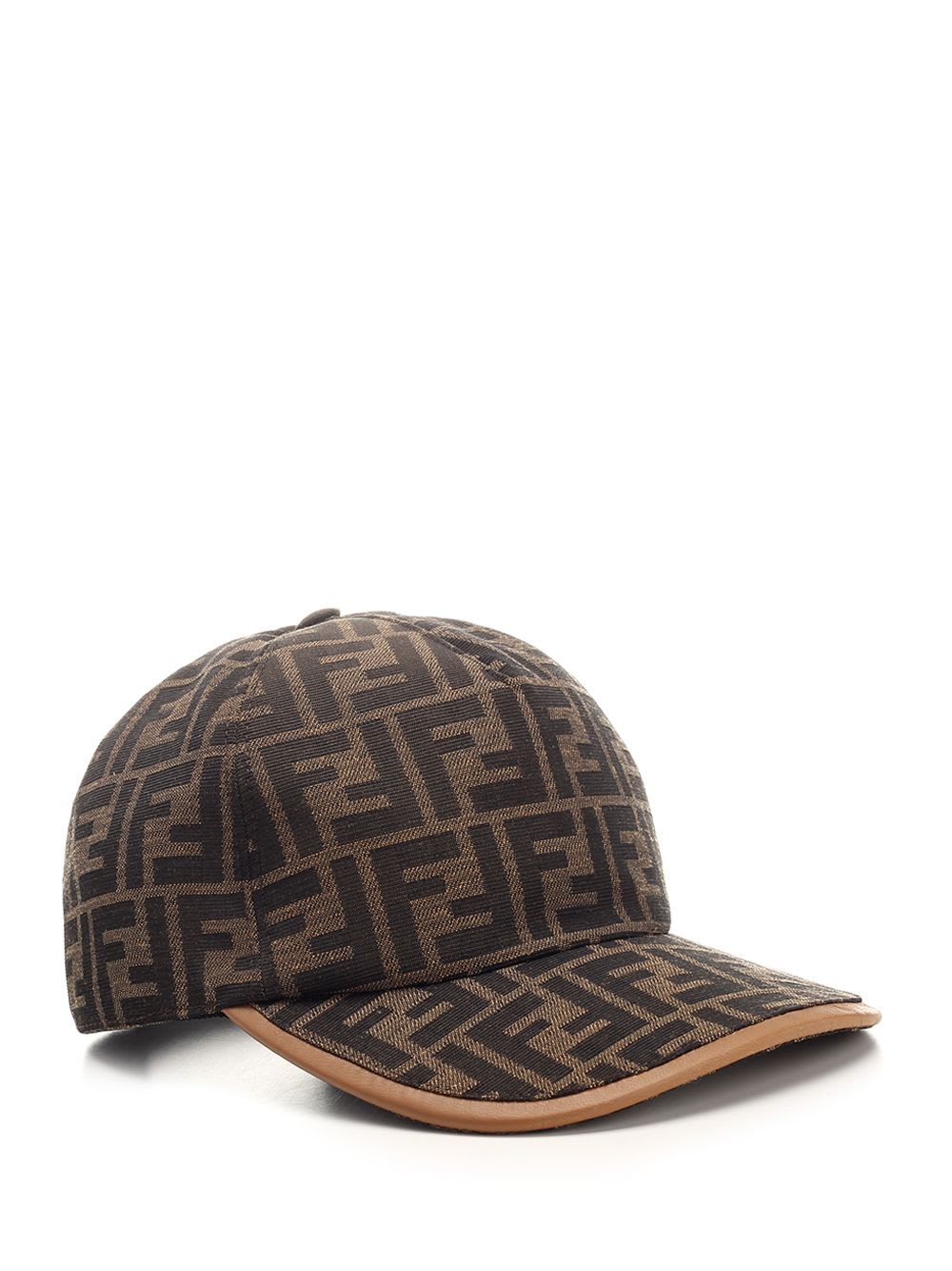 Shop Fendi Baseball Cap In Brown