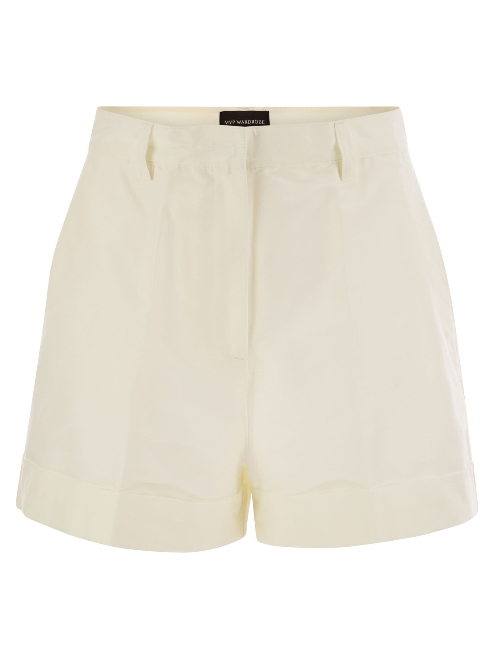Cotton And Silk Bermuda Shorts