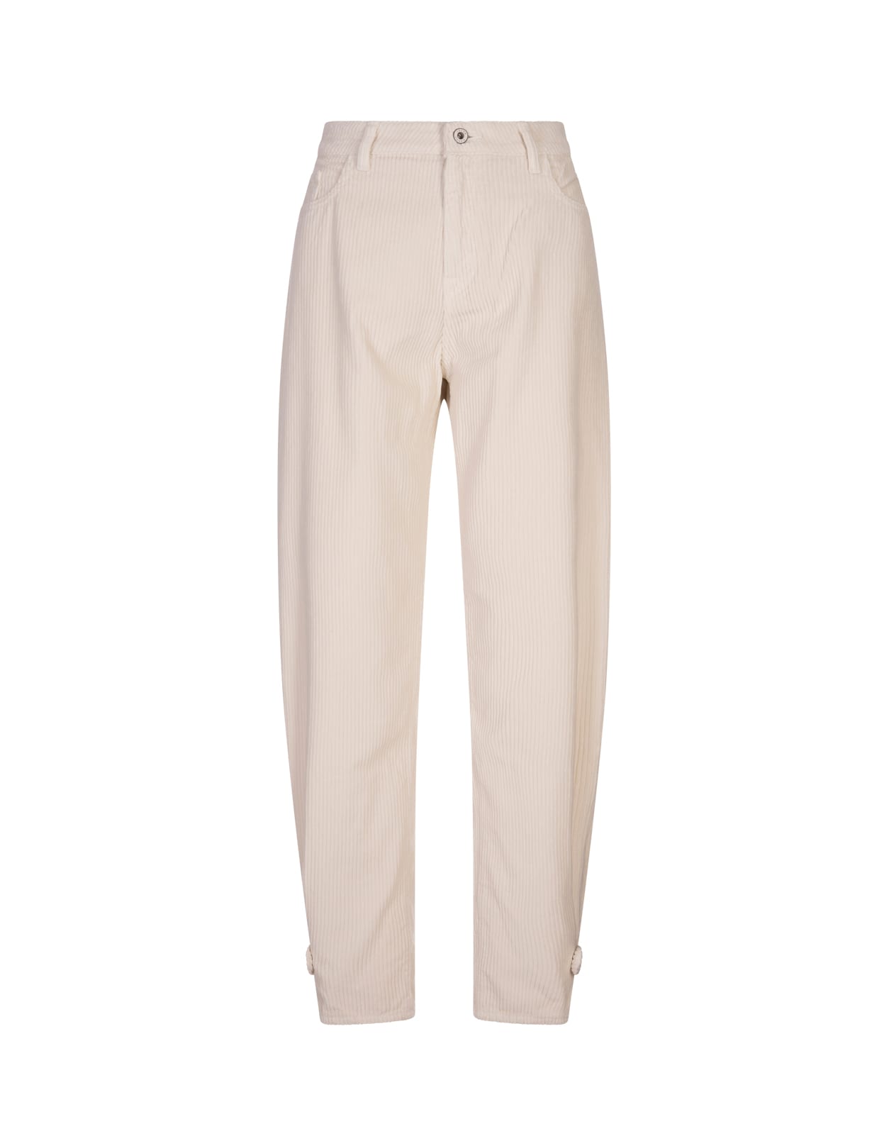 White Corduroy Willow Trousers