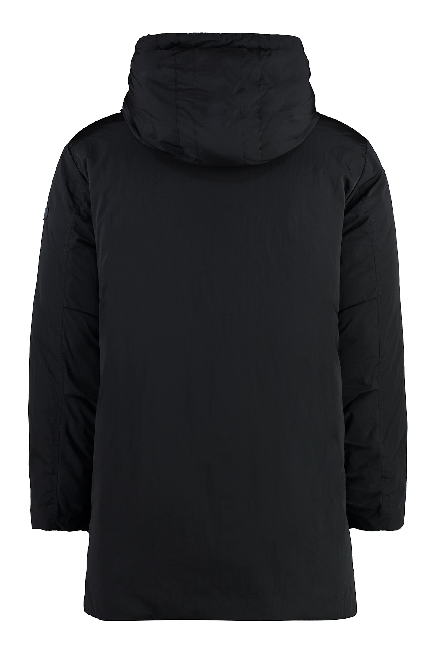 Shop Tatras Edualdo Hooded Down Jacket In Black