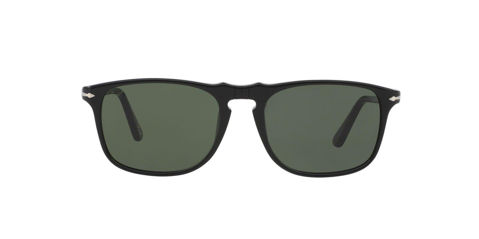 Persol Rectangle Frame Sunglasses In Black