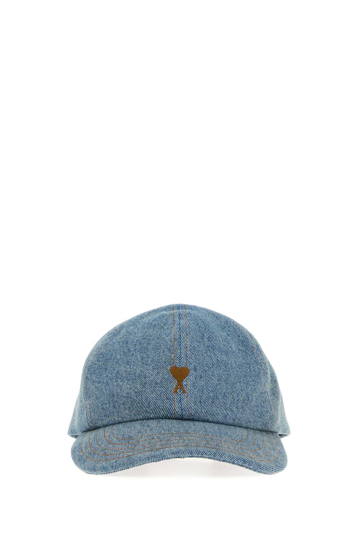 Ami Alexandre Mattiussi Denim Baseball Cap