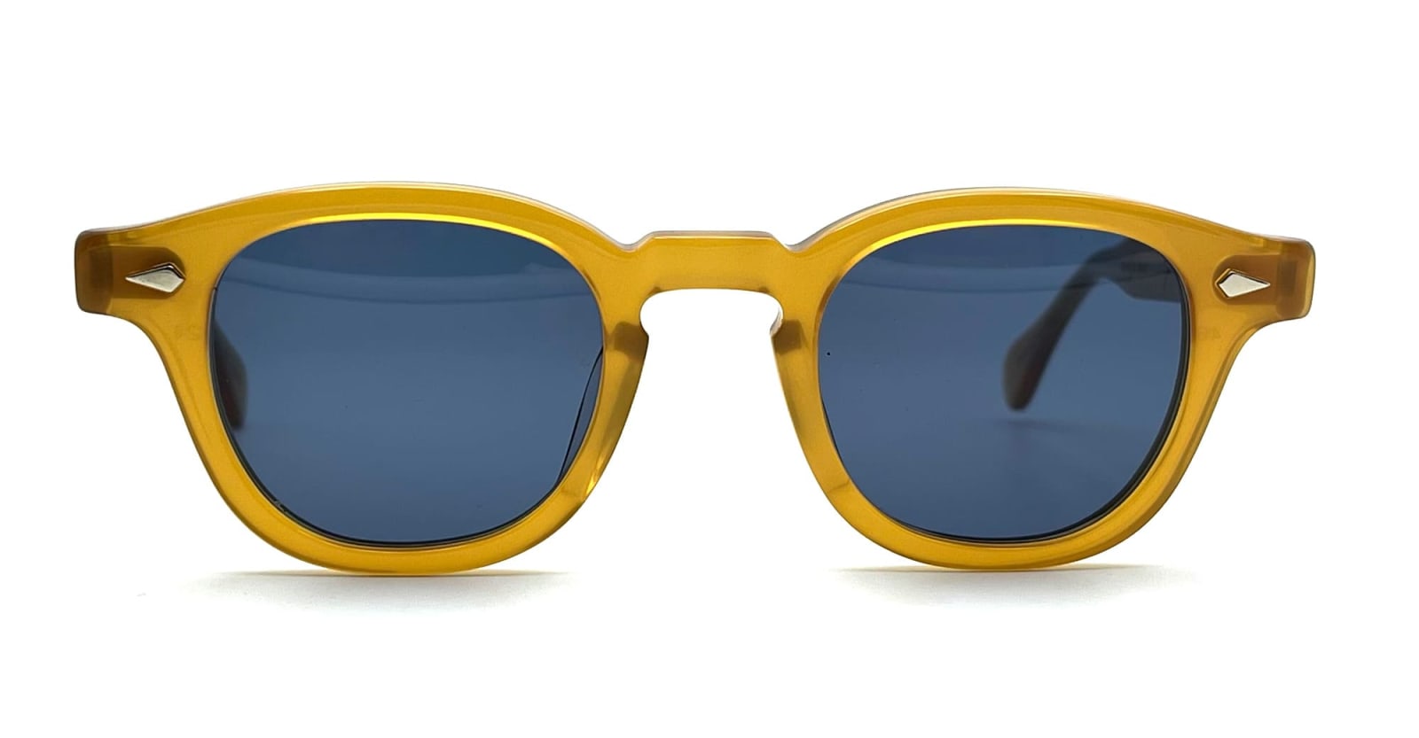 Julius Tart Optical Ar 46x24 - Sunshine / Blue Lens Sunglasses In Gold