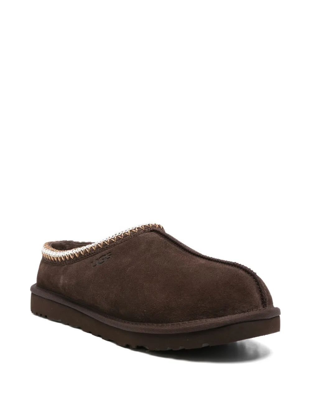 Ugg Tasman Cocoa-coloured Eather Slip-ons In Brown