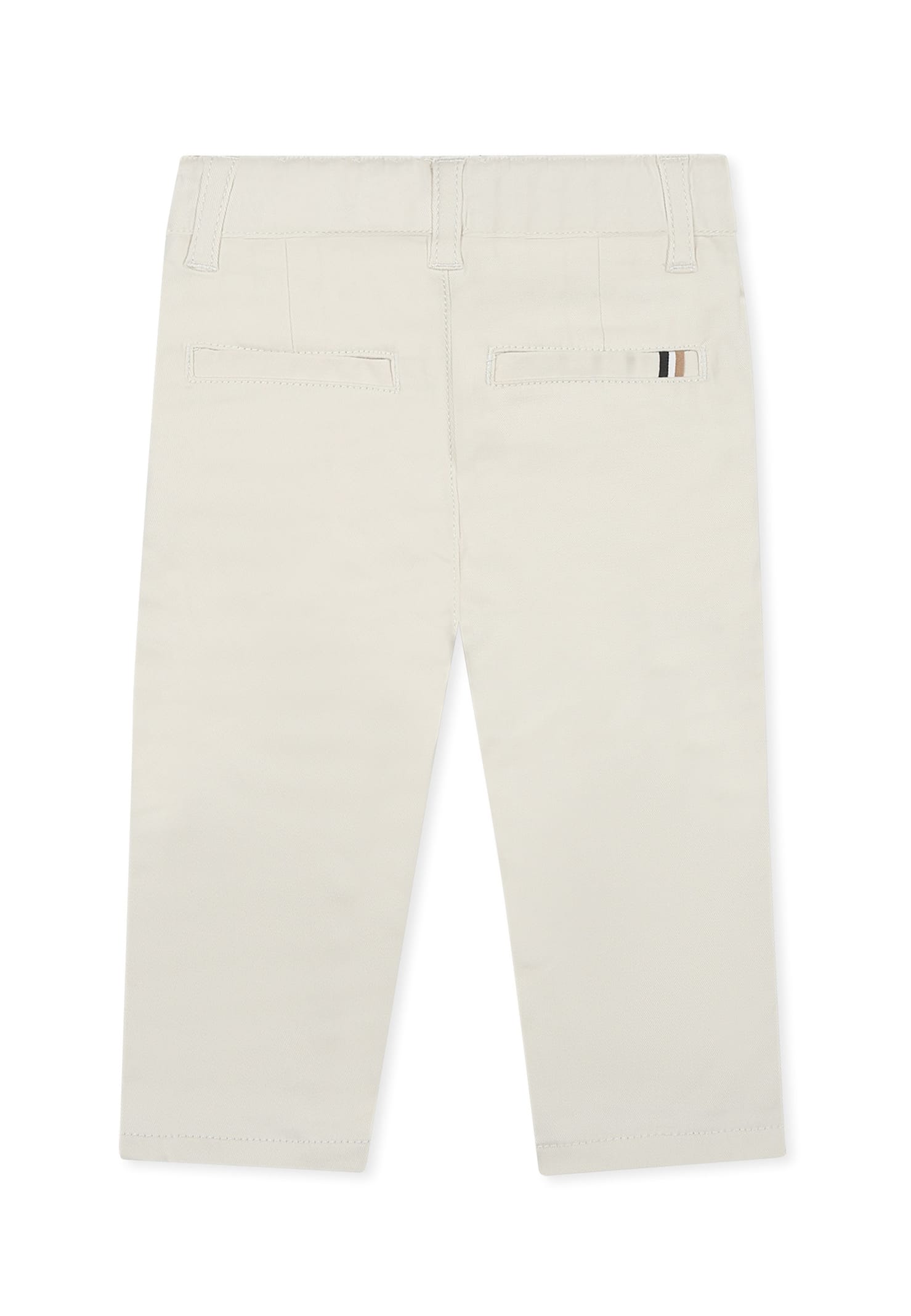 Hugo Boss Beige Trousers For Baby Boy In Beige
