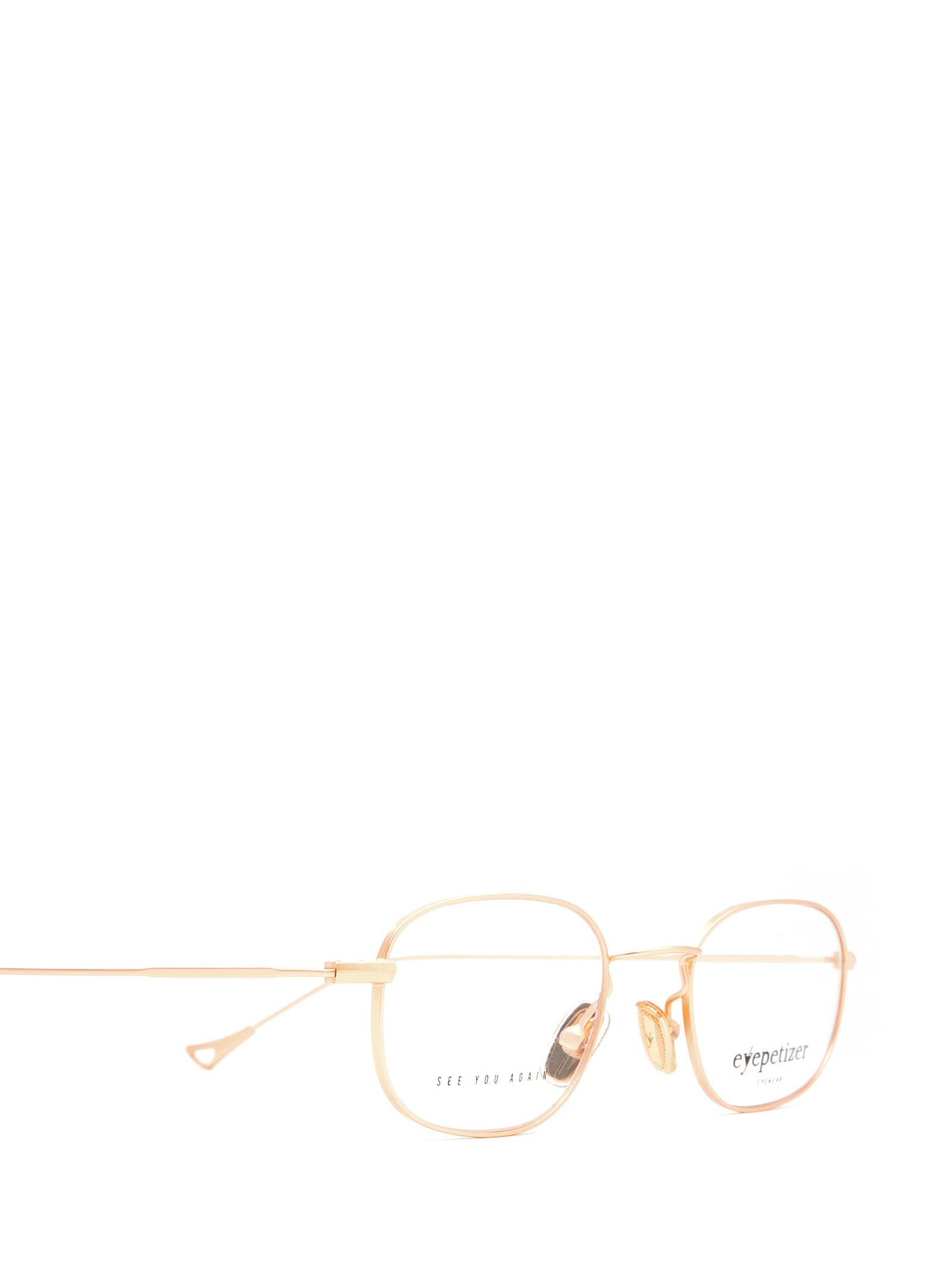 Shop Eyepetizer Philippe Matte Gold Glasses