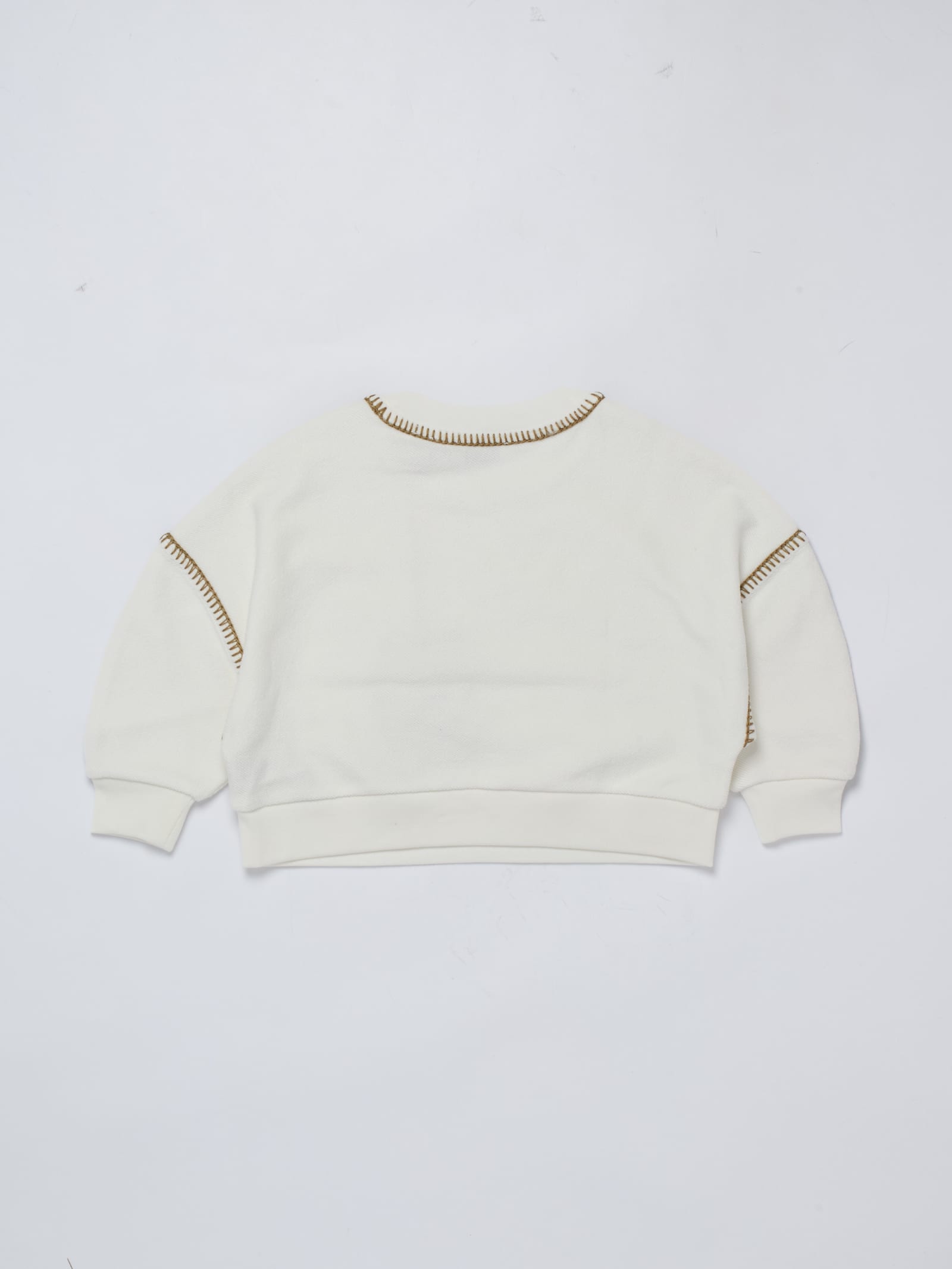 Shop Burberry Isla Sweater In Bianco