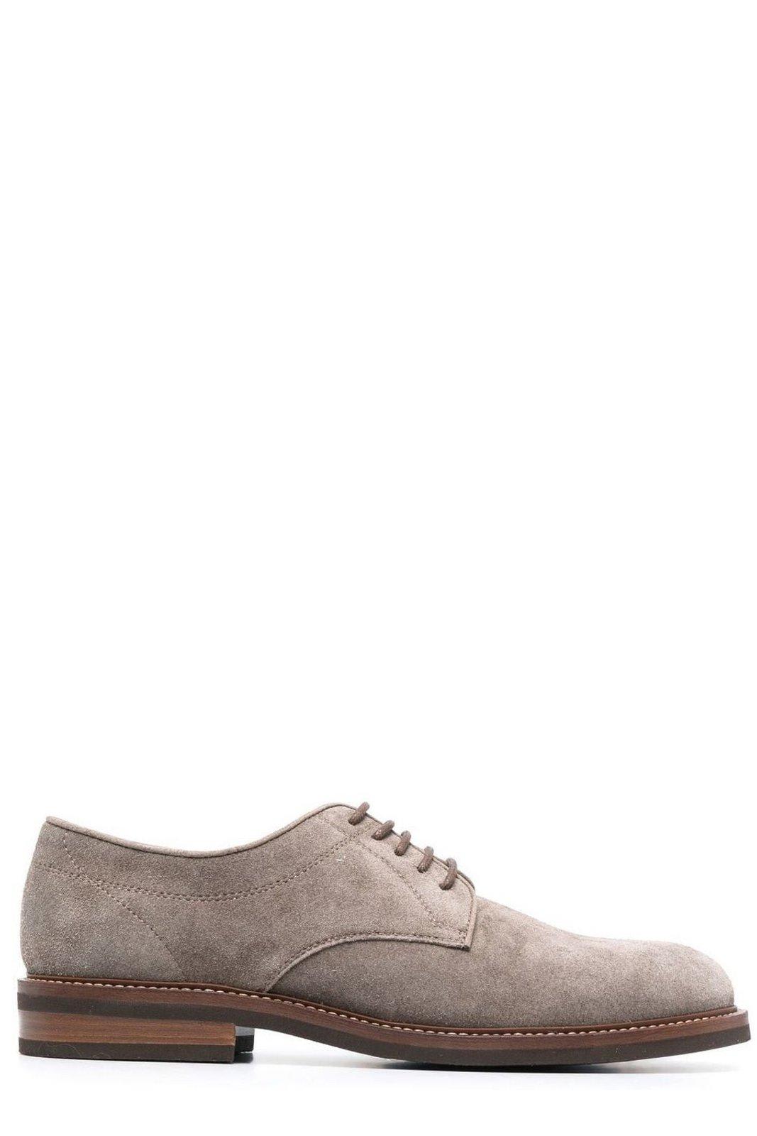 Brunello Cucinelli Round-toe Lace-up Shoes