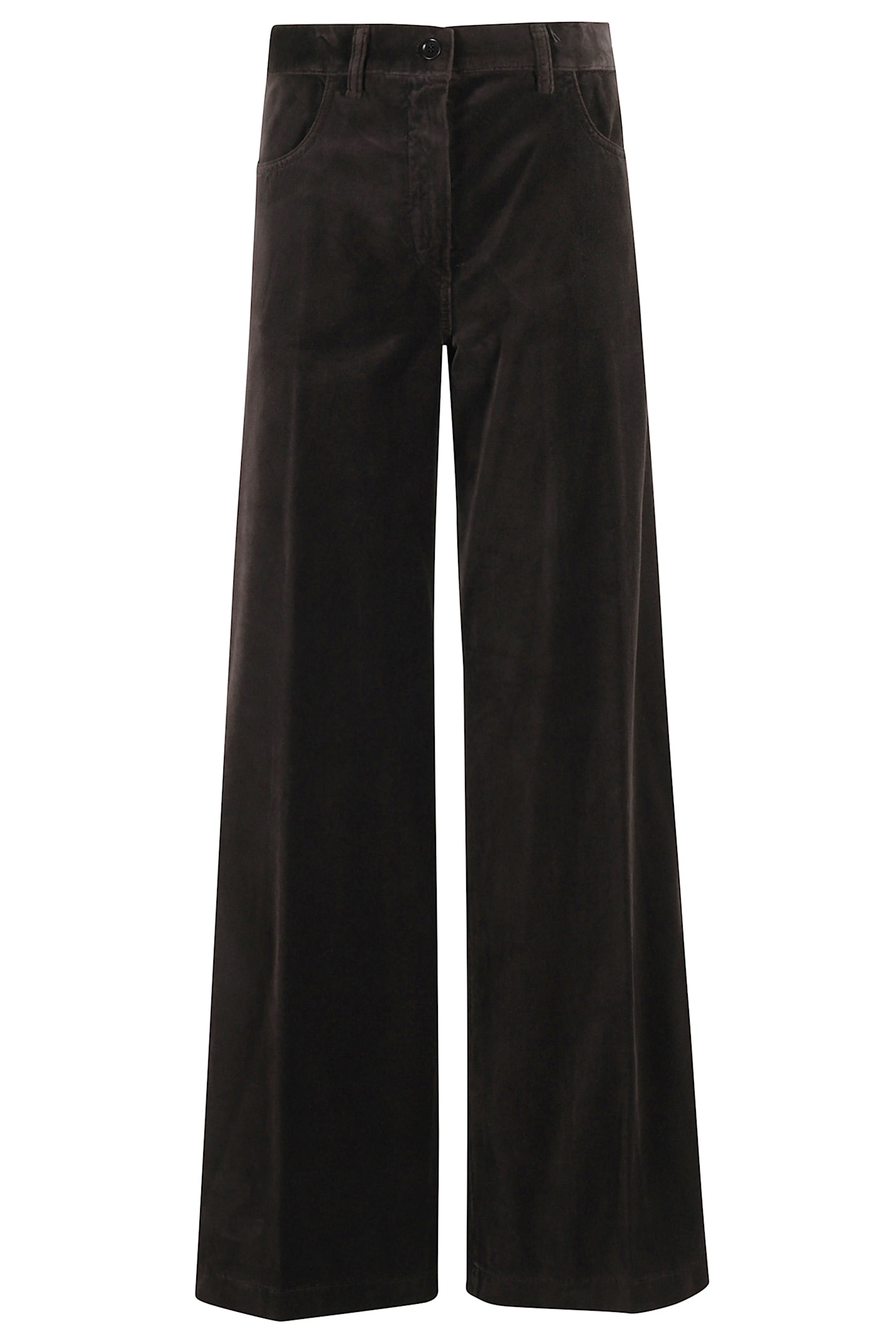 Aspesi Wide-leg Casual Pants In Brown