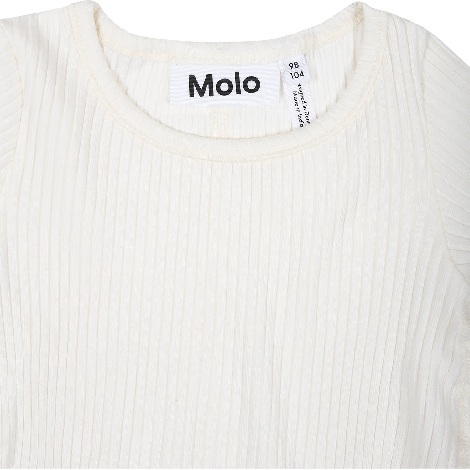 Shop Molo White T-shirt For Girl