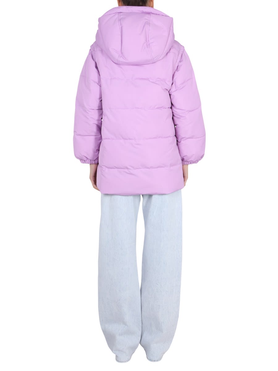 Shop Patou Quilted Down Jacket In Pink