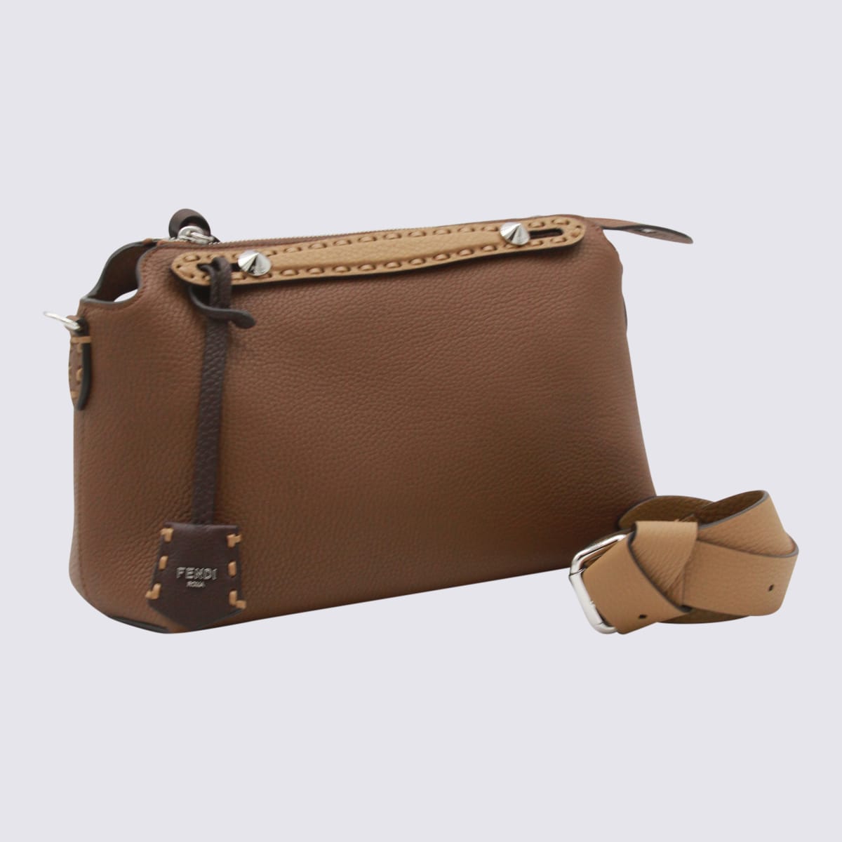 Fendi Brown Leather By The Way Medium To Handle Bag