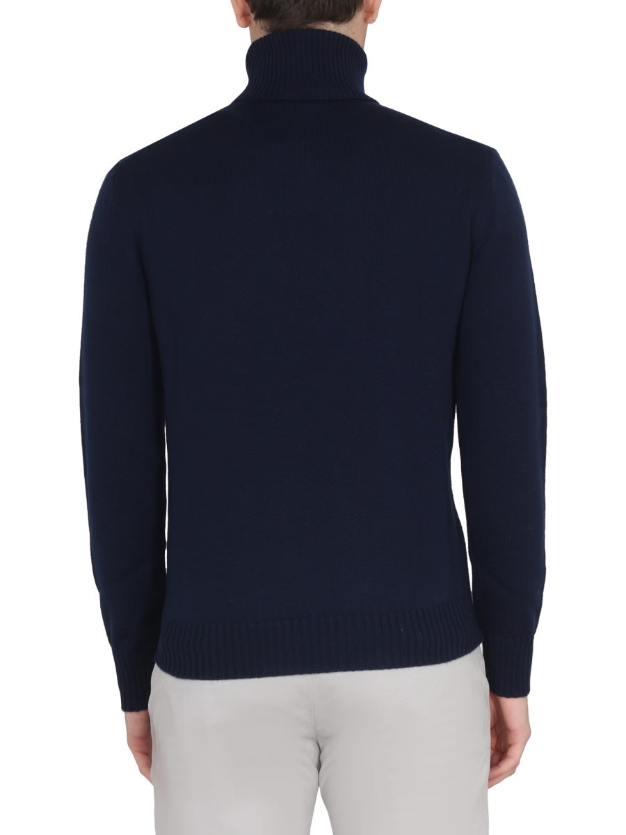 Shop Ballantyne Turtleneck Shirt In Blue