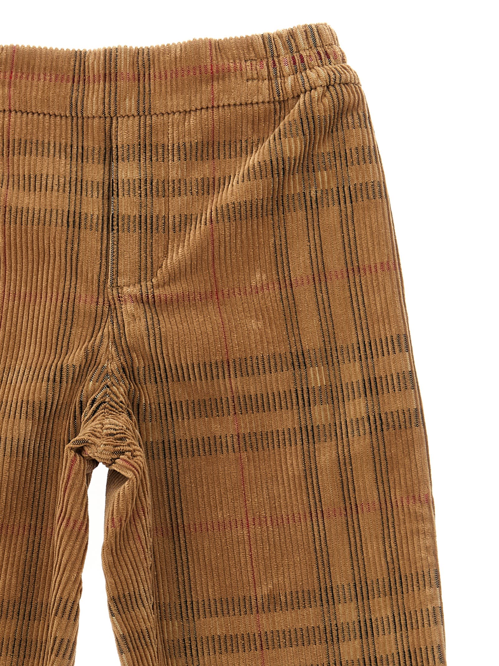 Burberry Kid Boy Casl Trsrs In Brown