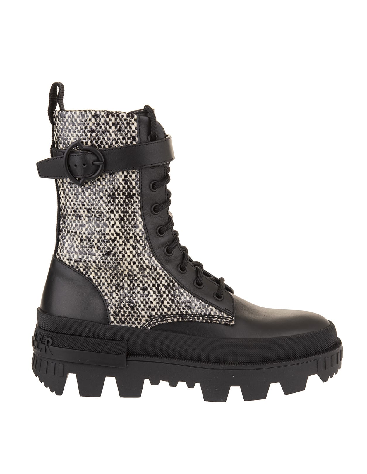 Moncler Woman Carinne Ankle Boot In Tweed