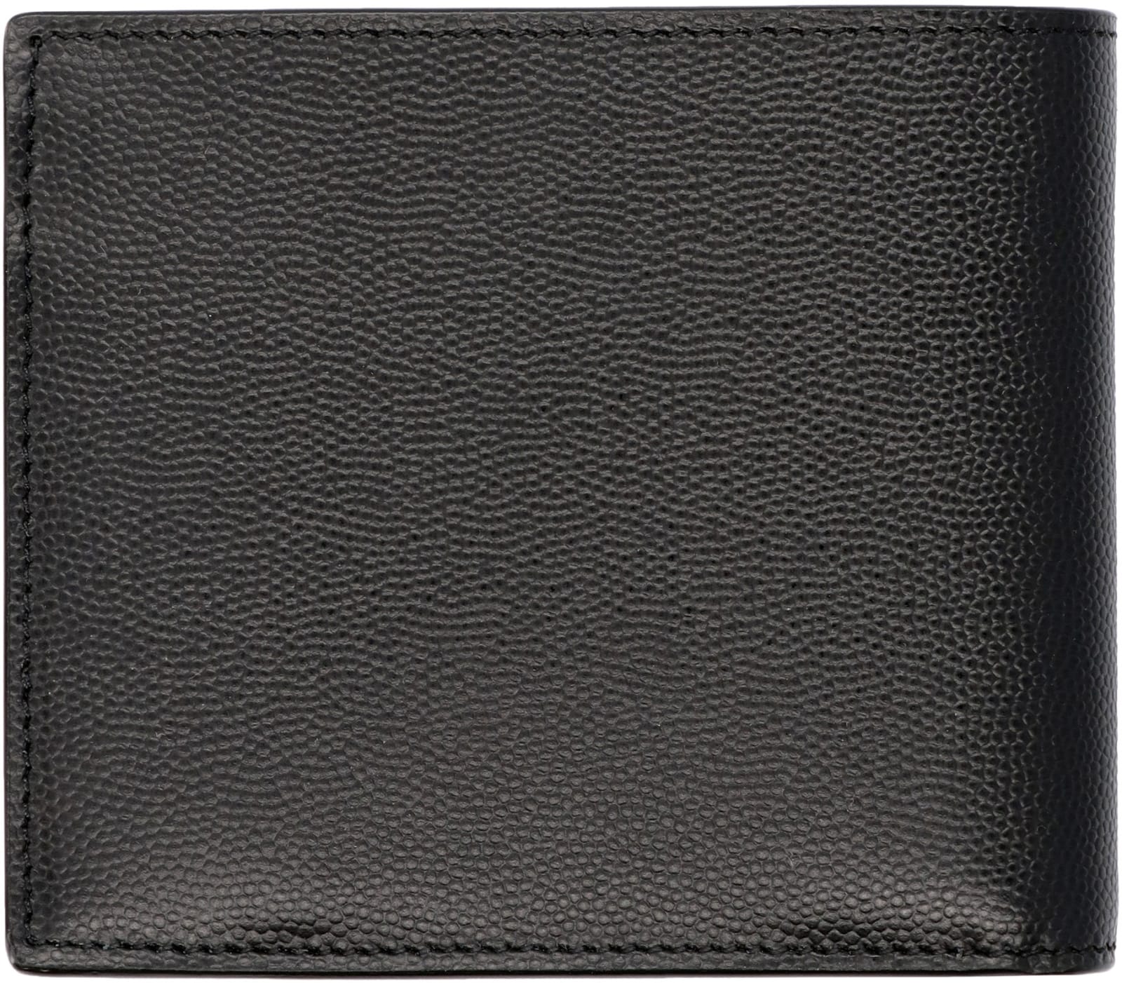 Saint Laurent Wallet In Leather With Coin Purse In Black