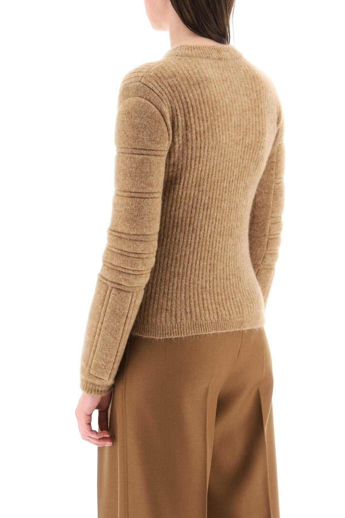 Shop Max Mara Smirne Sweater In Wool And Mohair In Beige