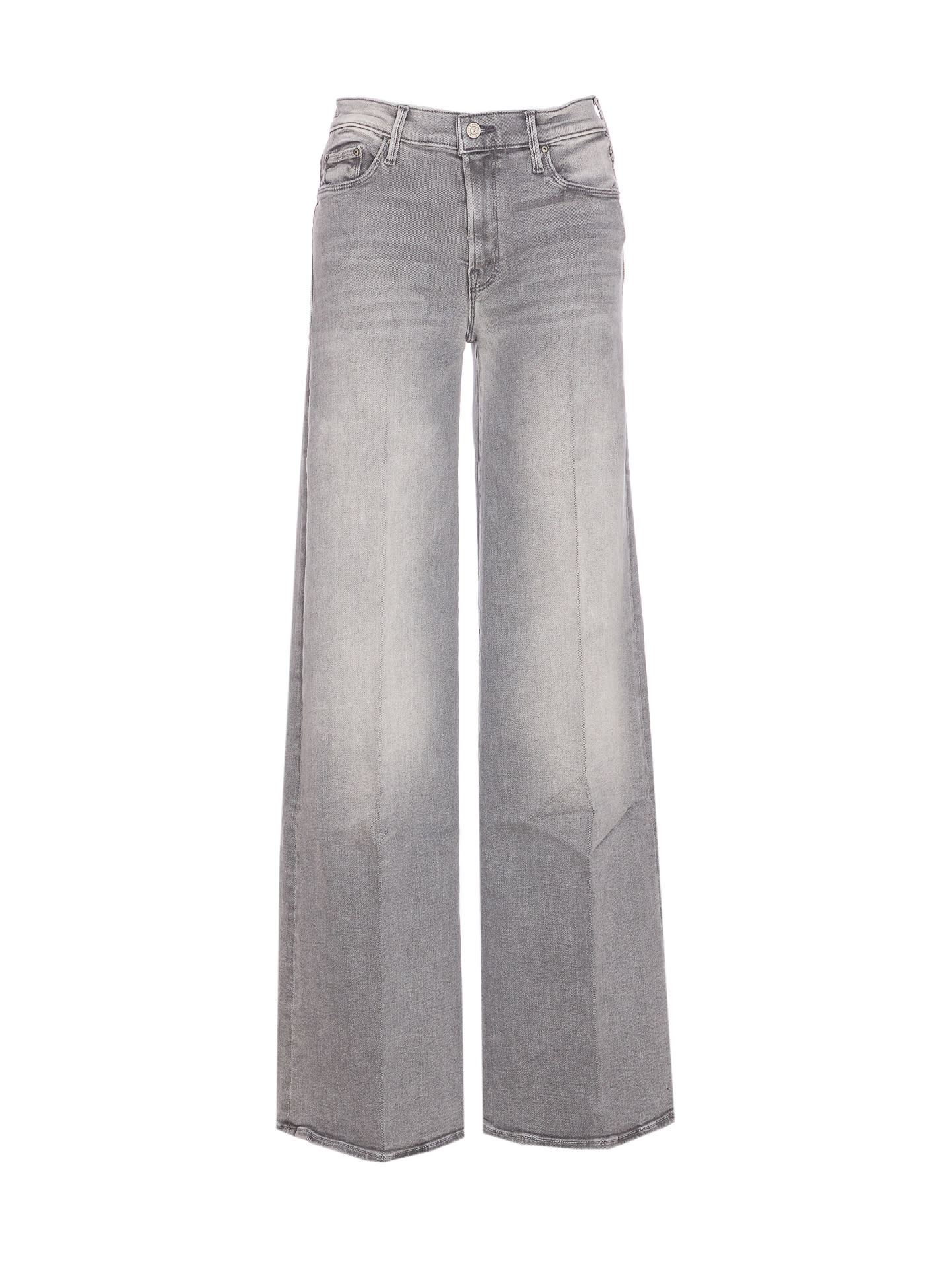 Mother The Twister Heel Jeans In Gray