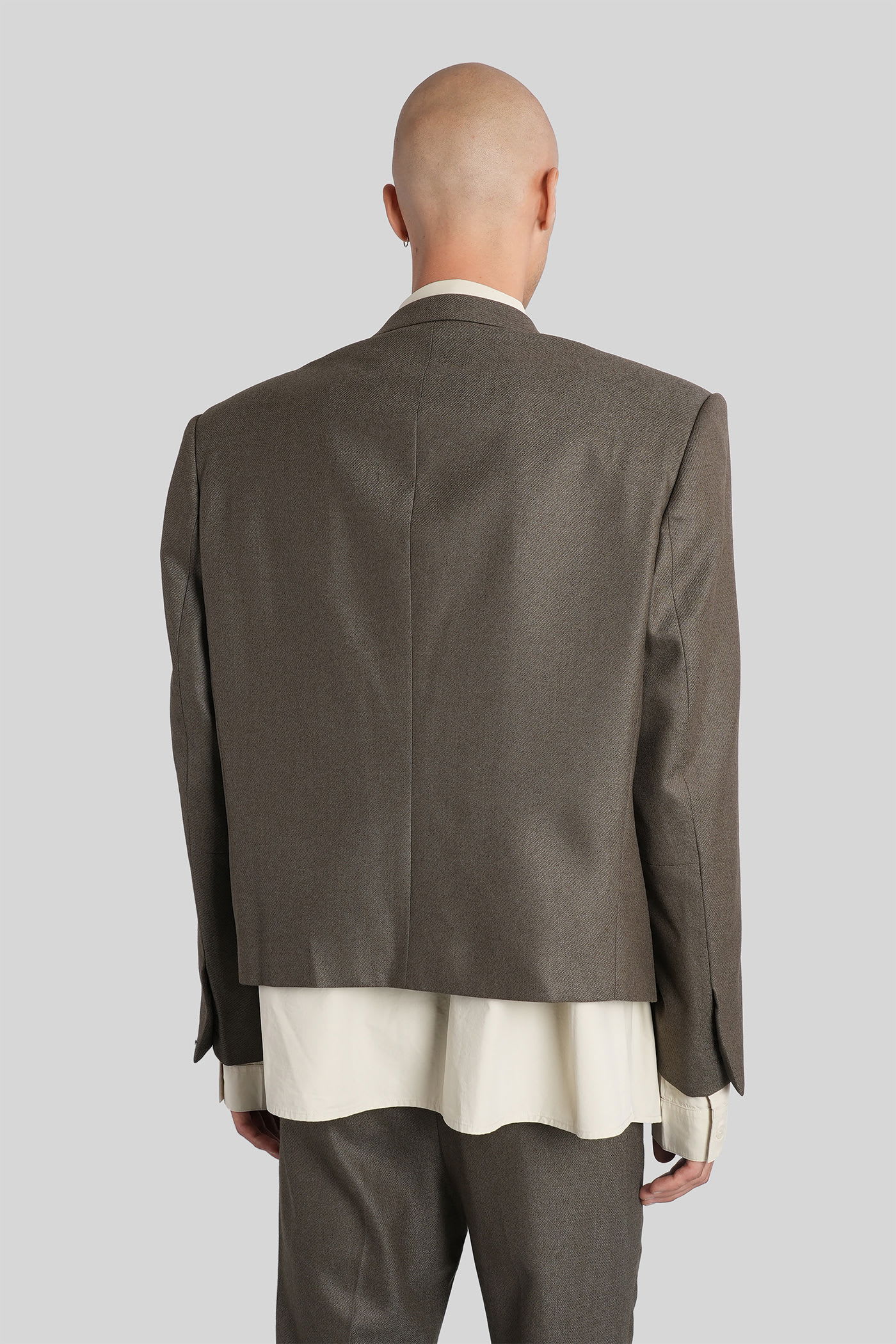 Entire Studios Book Blazer Blazer In Green Wool In Green