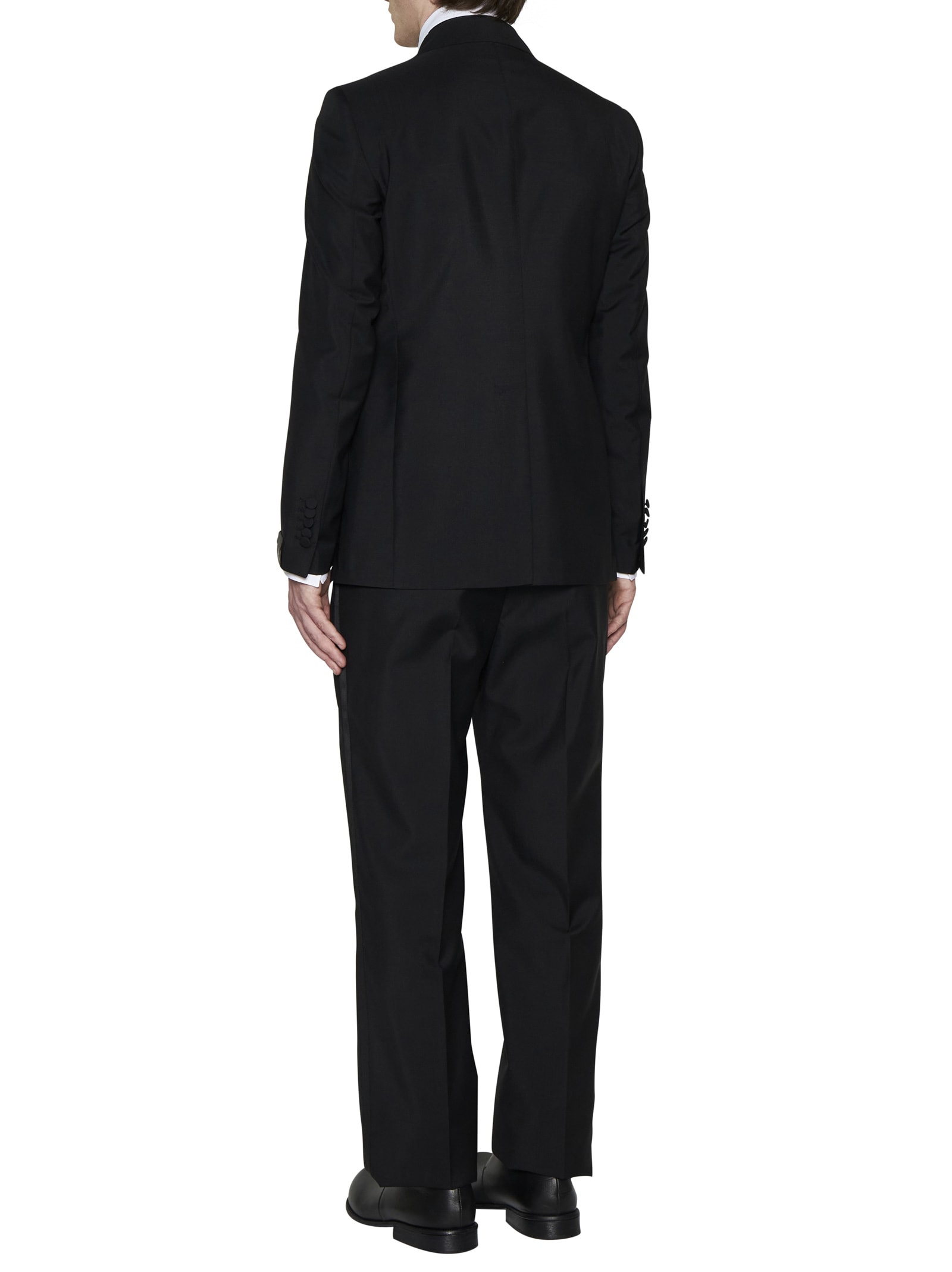 Shop Tagliatore Suit In Black