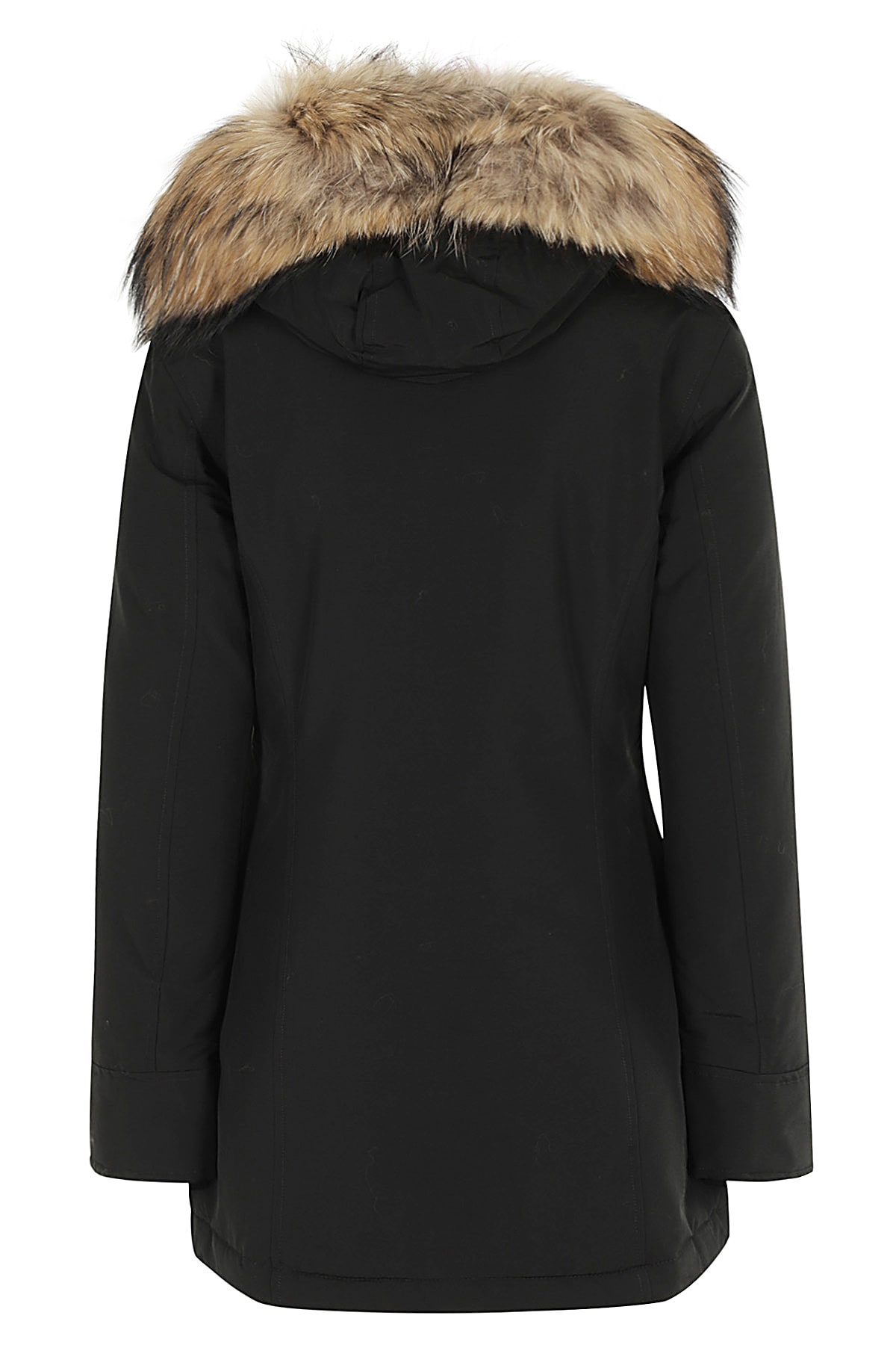 Shop Woolrich Arctic Raccoon Parka In Blk Black