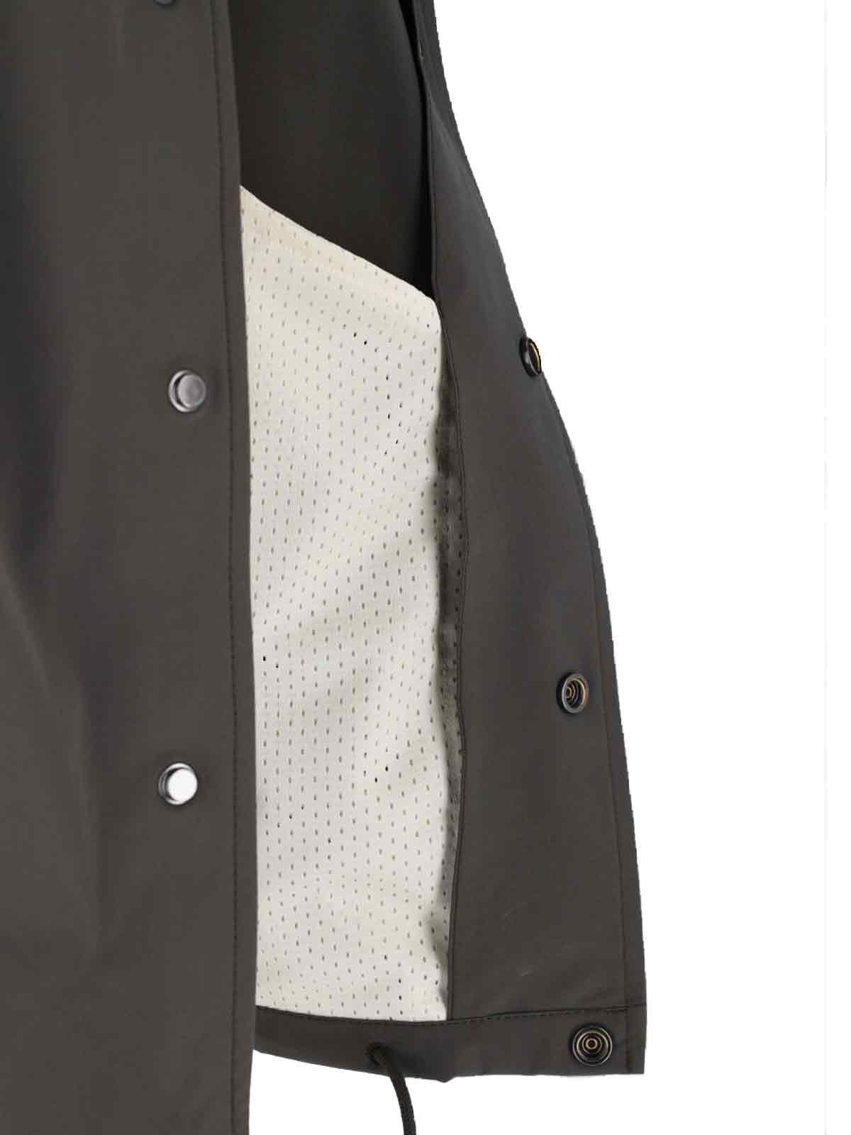 Closed Logo Shirt Jacket In Gray