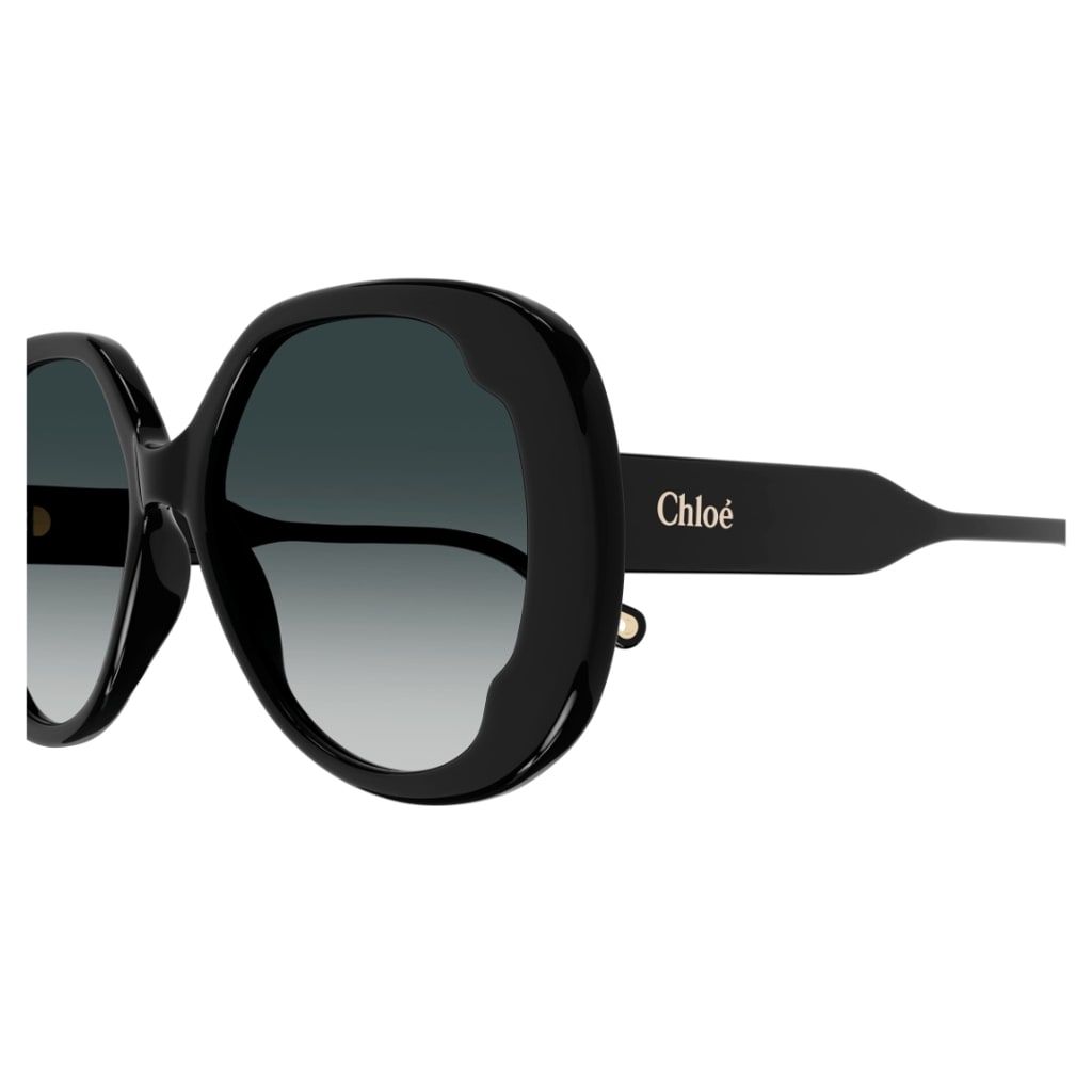 Shop Chloé Ch0195s 001 Sunglasses In Nero