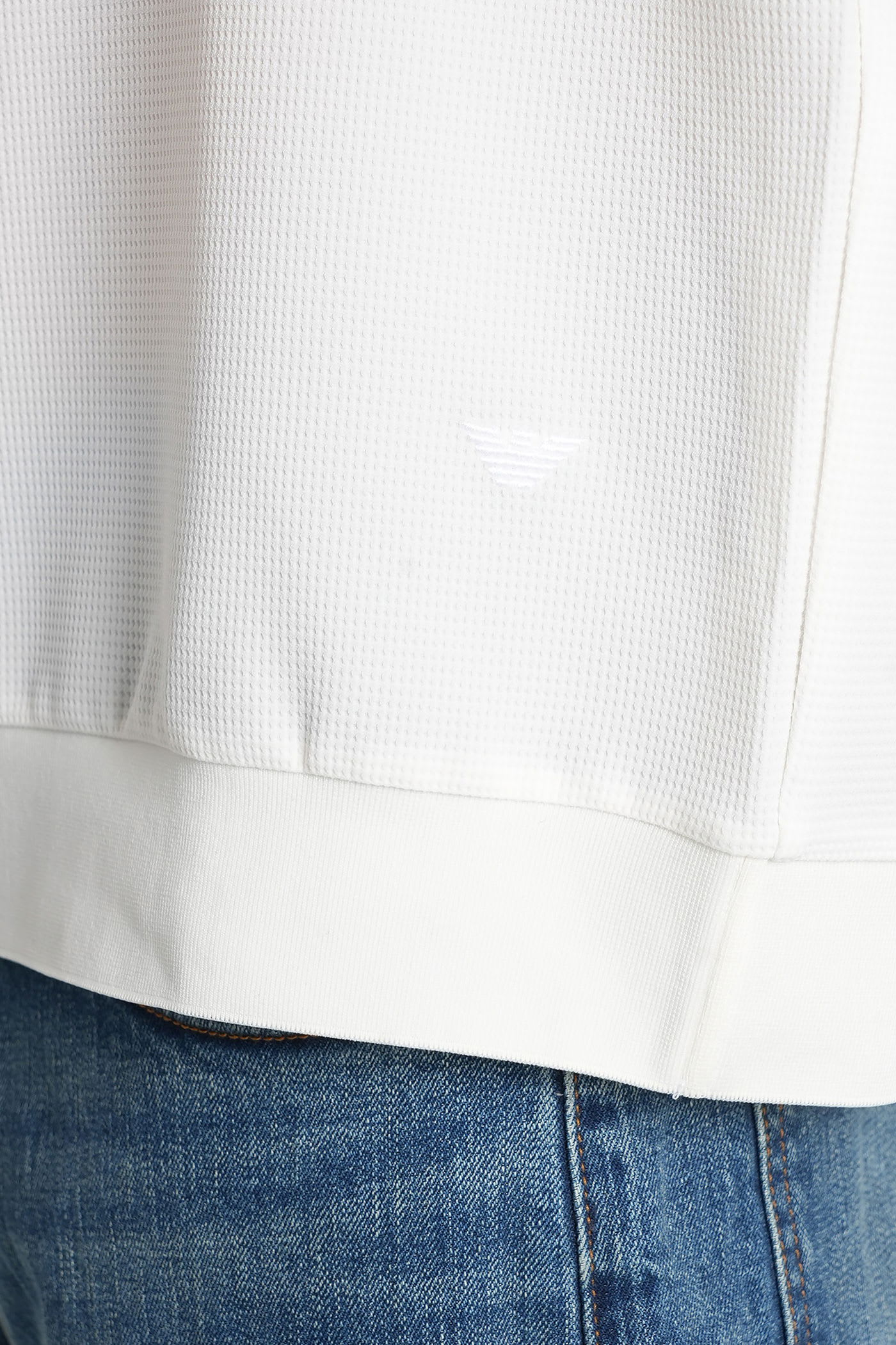 Emporio Armani Sweatshirt In White Polyester In White