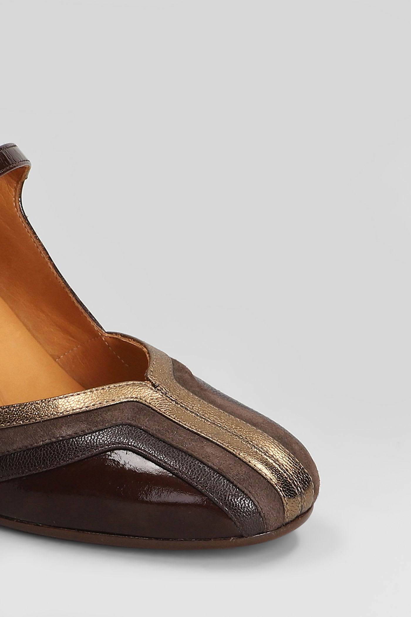 Chie Mihara Feva Pumps In Brown Leather In Brown