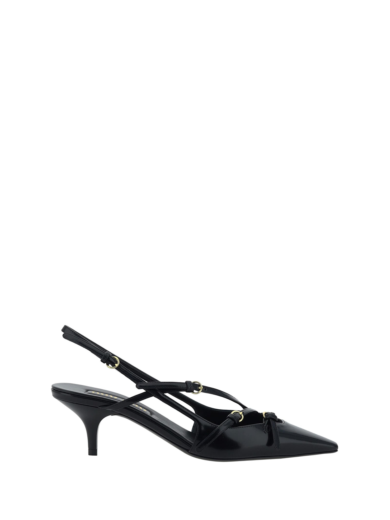 Shop Miu Miu Pumps In Nero