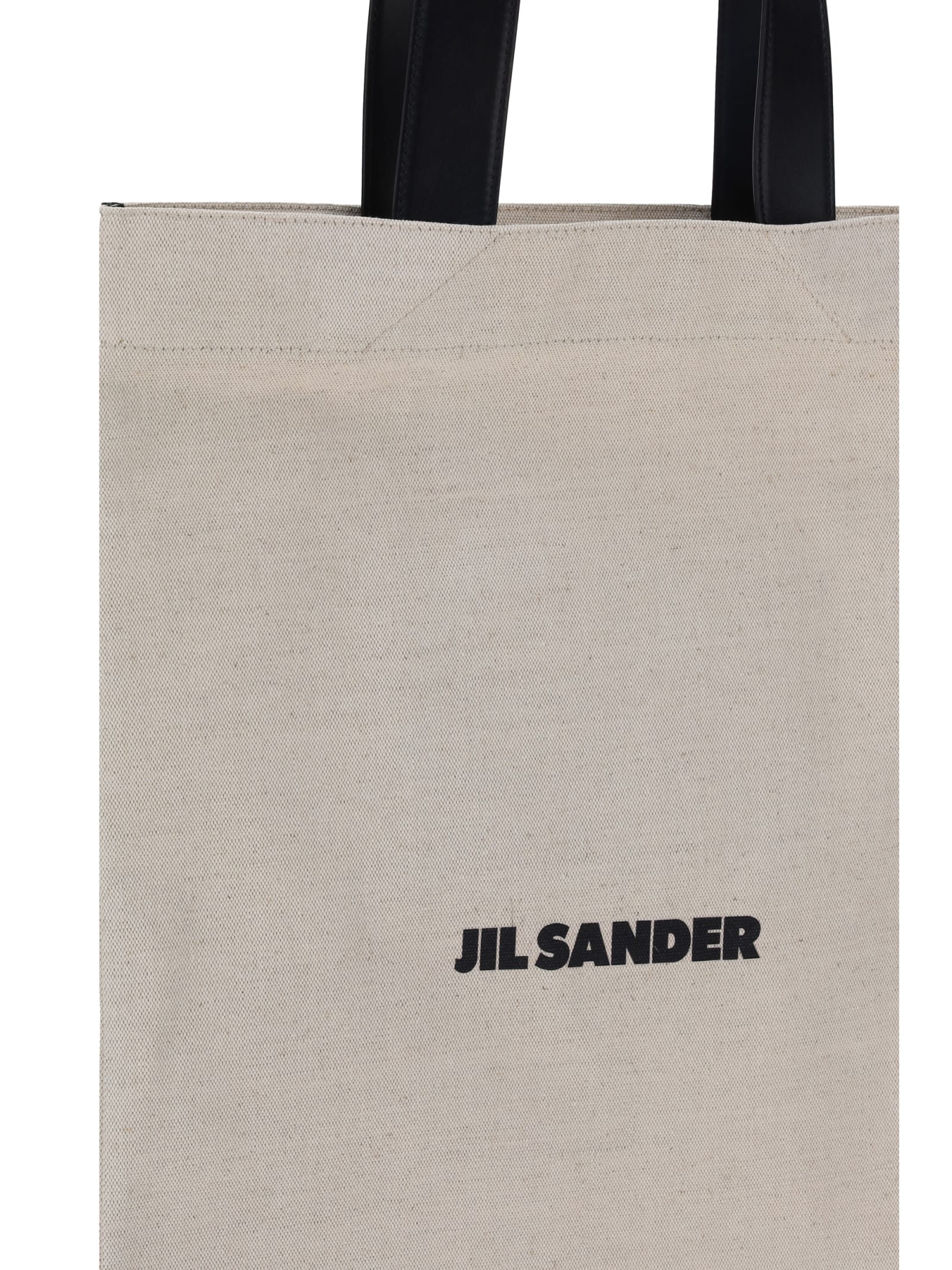 Shop Jil Sander Shoulder Bag In Beige