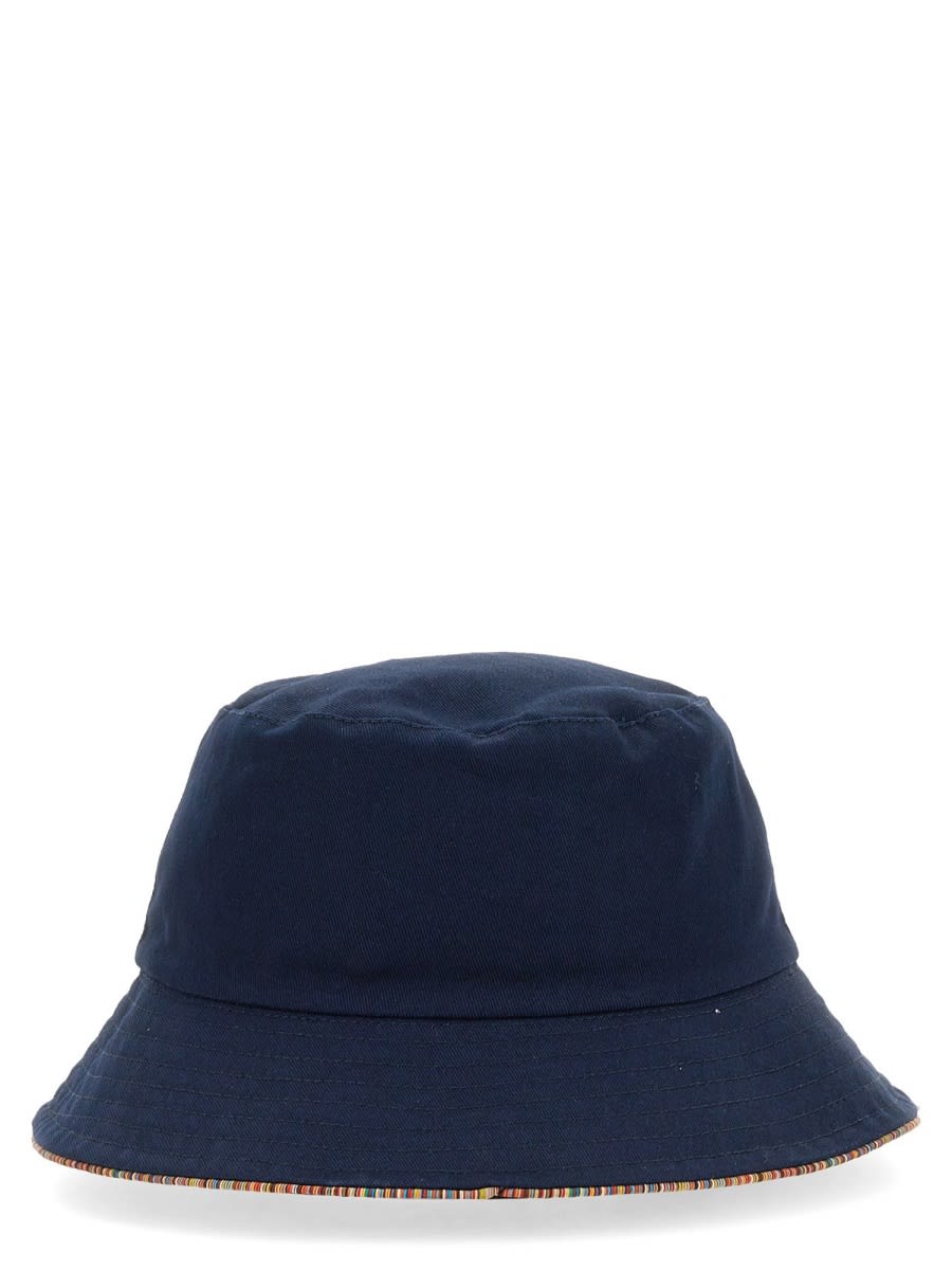 Shop Paul Smith Reversible Bucket Hat In Blue