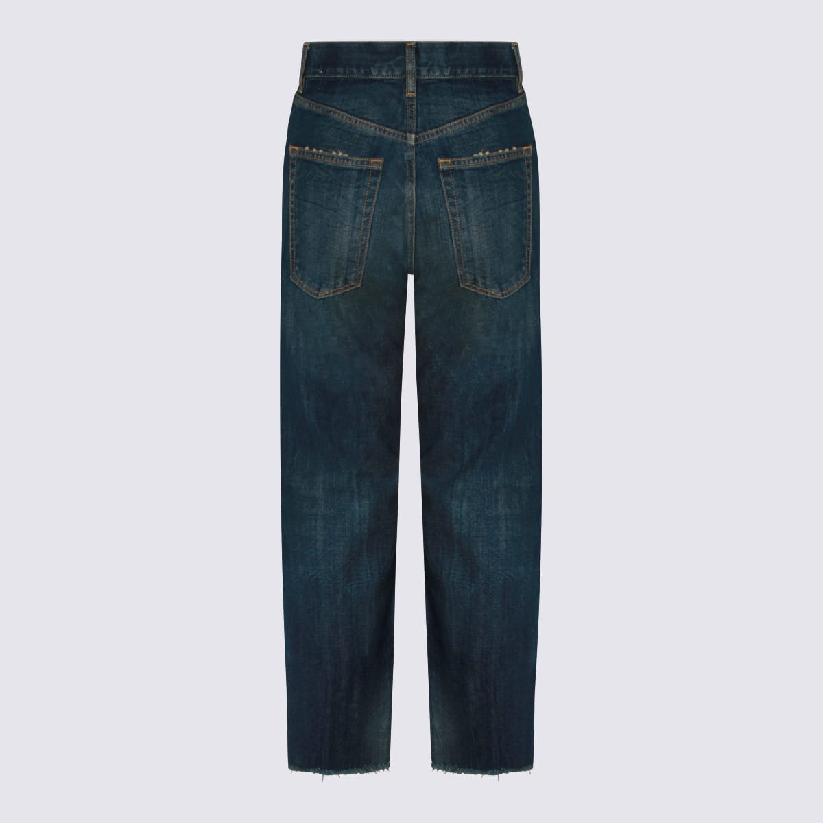 Maison Margiela Jeans Blue And Green In Blue