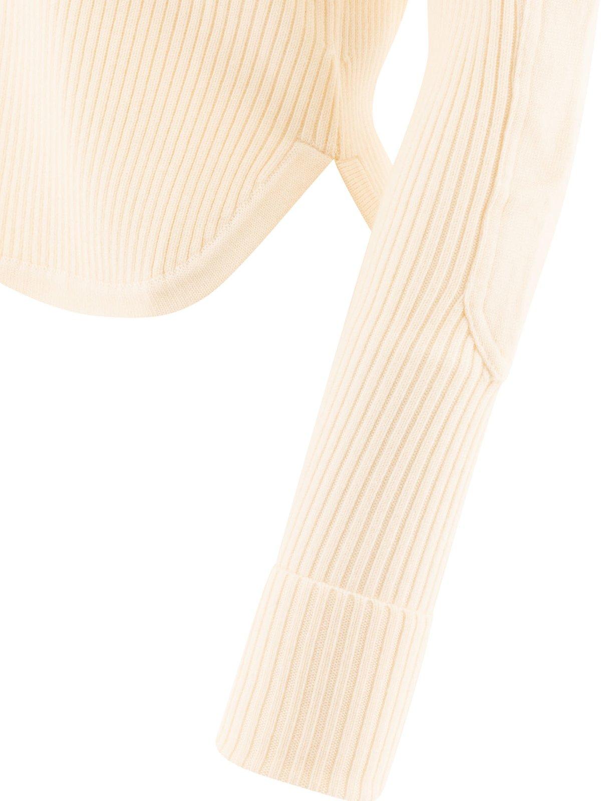 Isabel Marant Étoile Gabyne Ribbed Knit Sweater In Powder