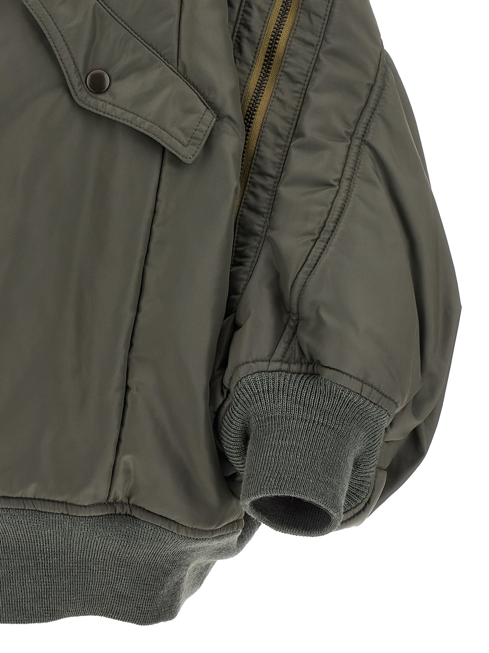 Junya Watanabe Zippered Casual Jacket In Green