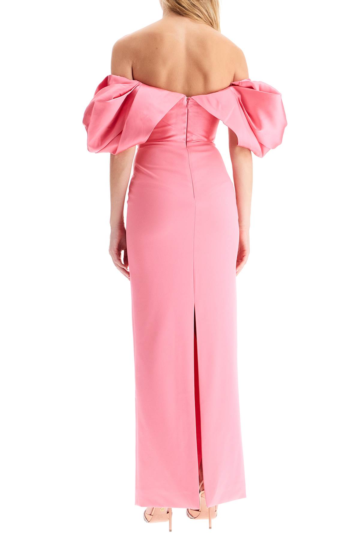 Shop Solace London Long Sian Dress In Light Pink (pink)