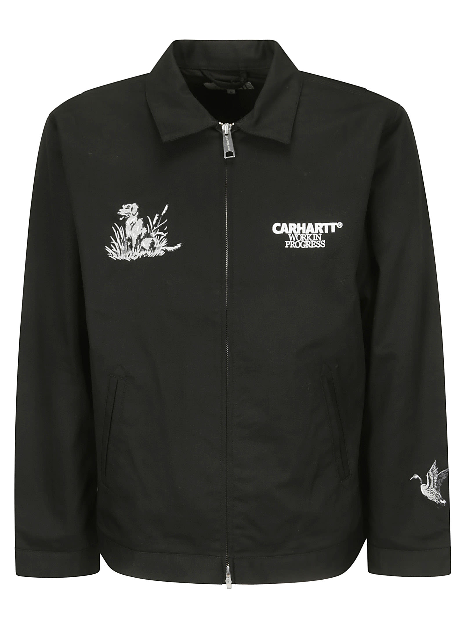 Shop Carhartt Ducks Jacket In Black