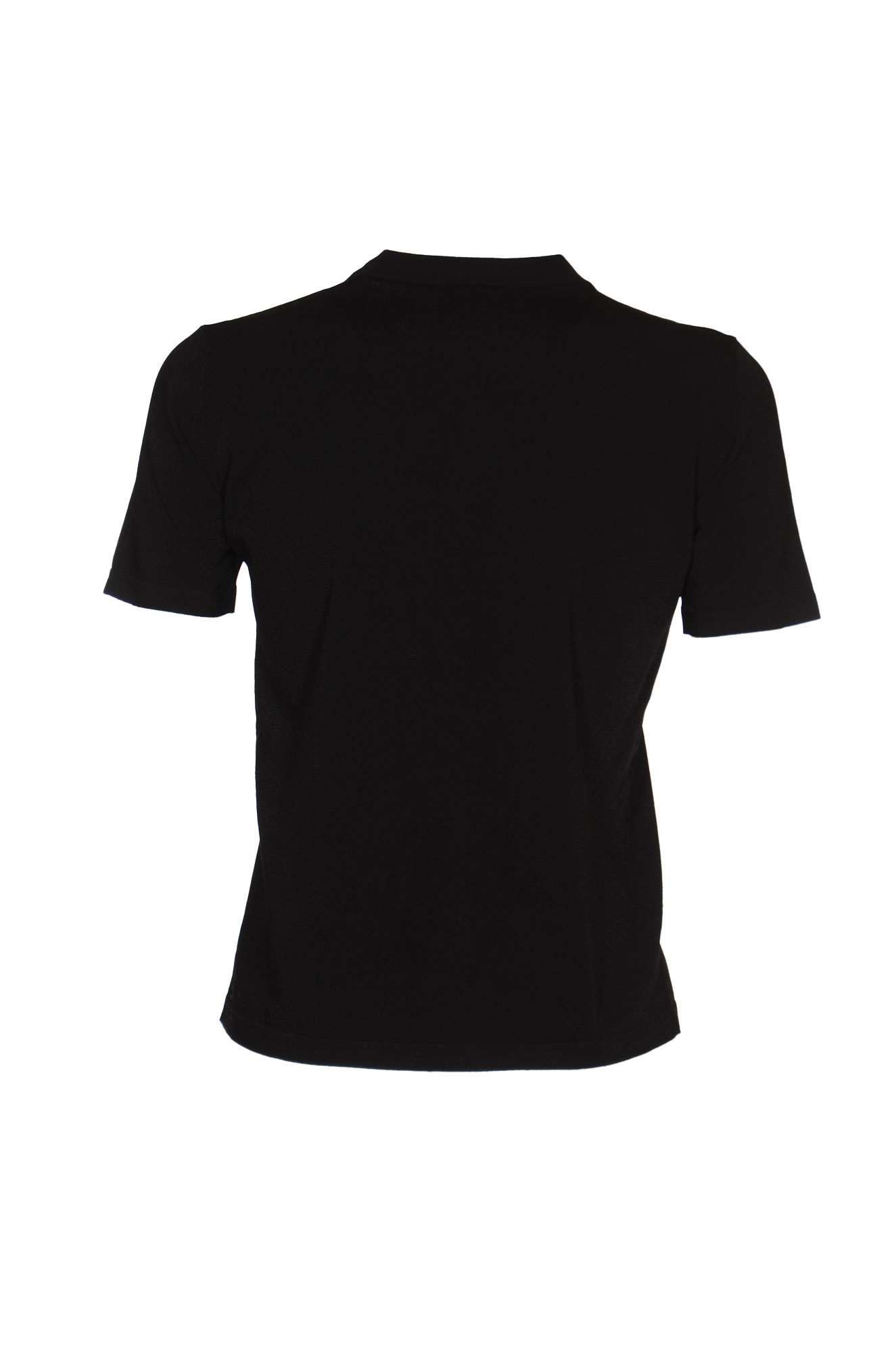 Shop Roberto Collina Round Neck Slim Plain T-shirt In Black