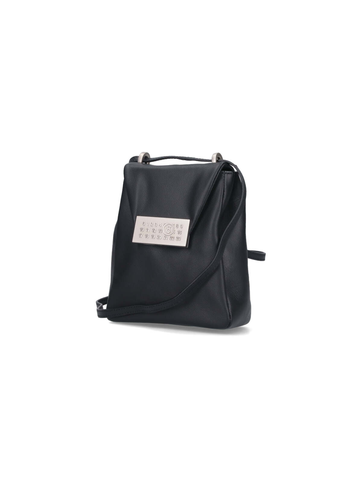 Shop Mm6 Maison Margiela Numeric Shoulder Bag In Black