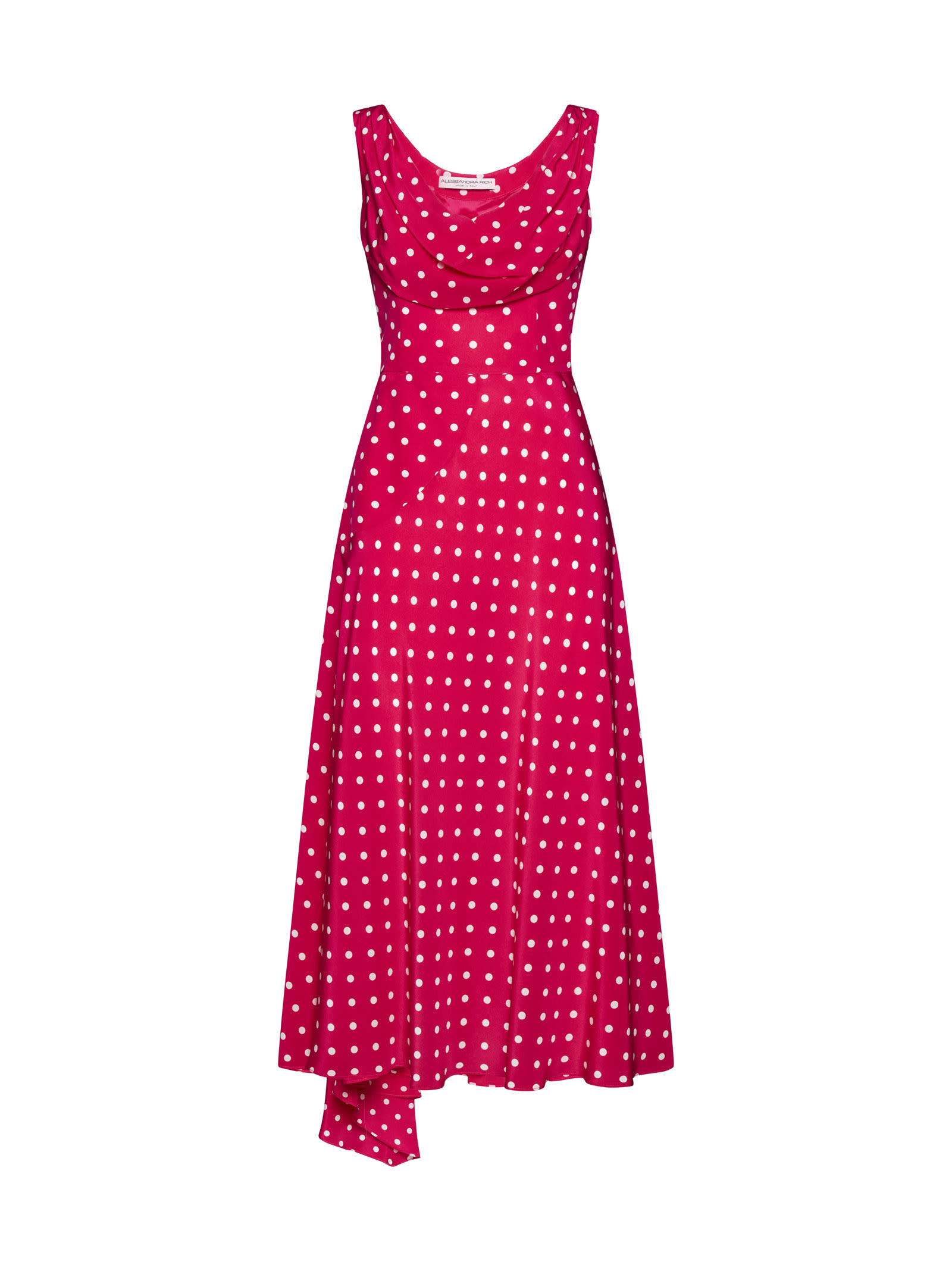 Alessandra Rich Dress In Strawberry White